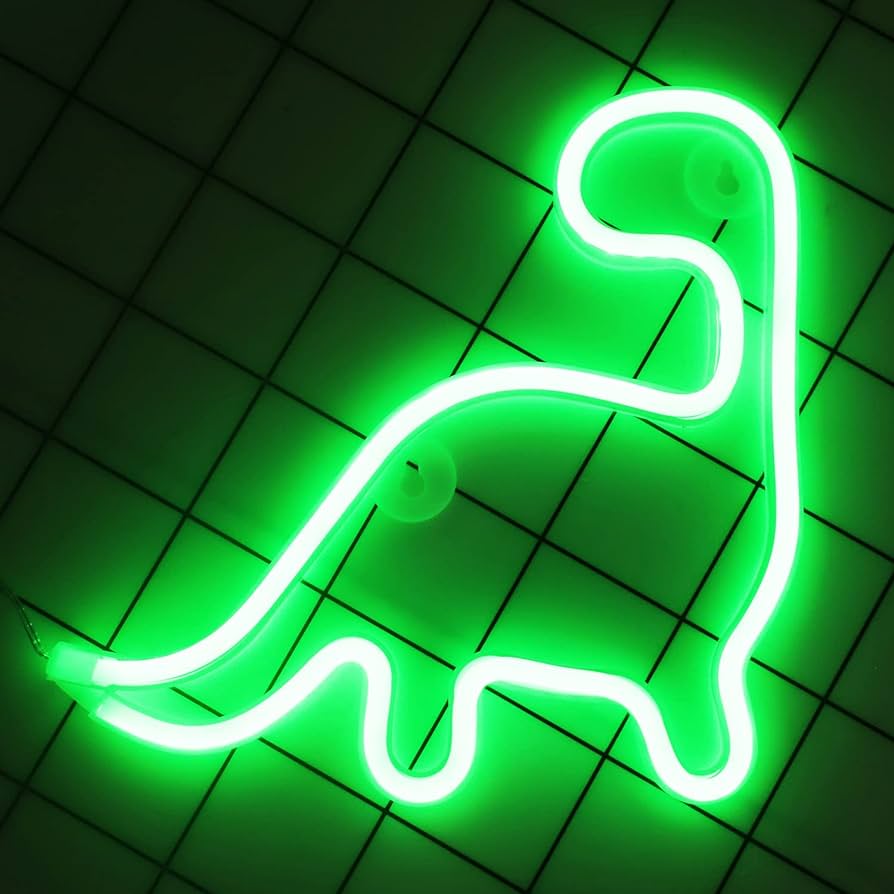 Amazon.com : Dinosaur Neon Signs Night