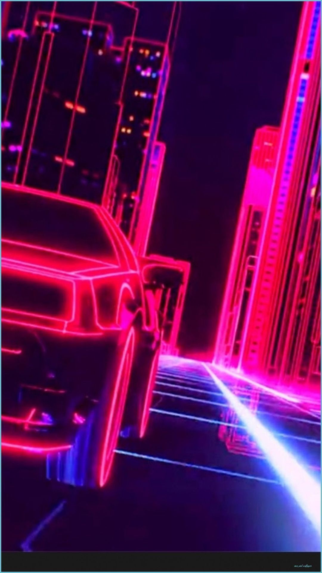 Neon Pink Aesthetic Wallpaper for iPhone