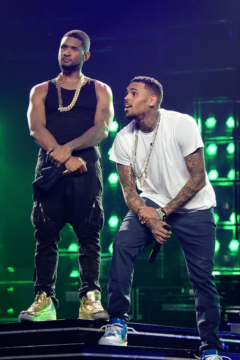 Usher, brown, chris, HD phone wallpaper