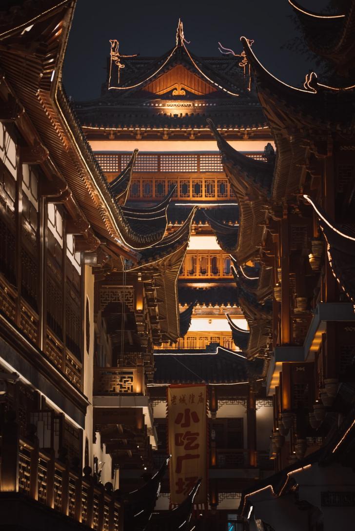 Chinese Building Aesthetic Wallpaper