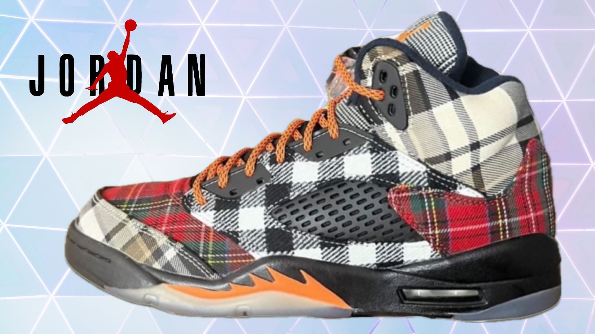 Nike: Air Jordan 5 Retro “Plaid” shoes