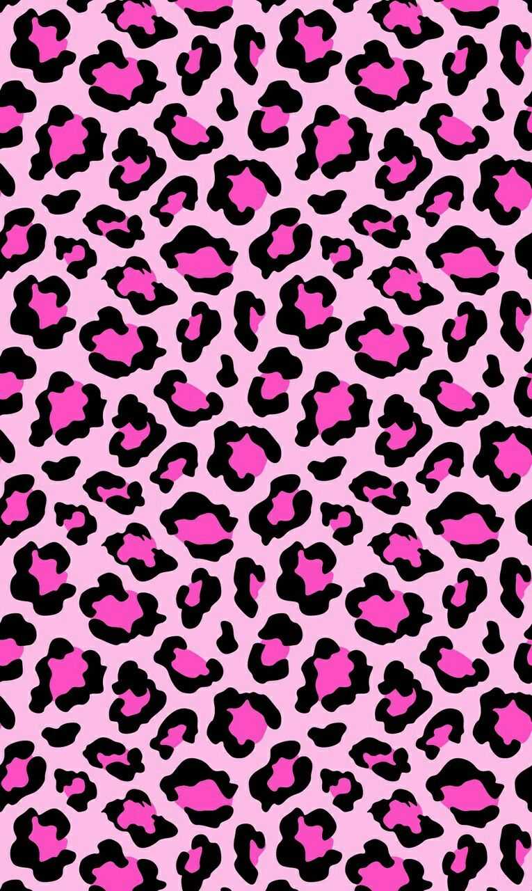 Pink Leopard Print Wallpaper