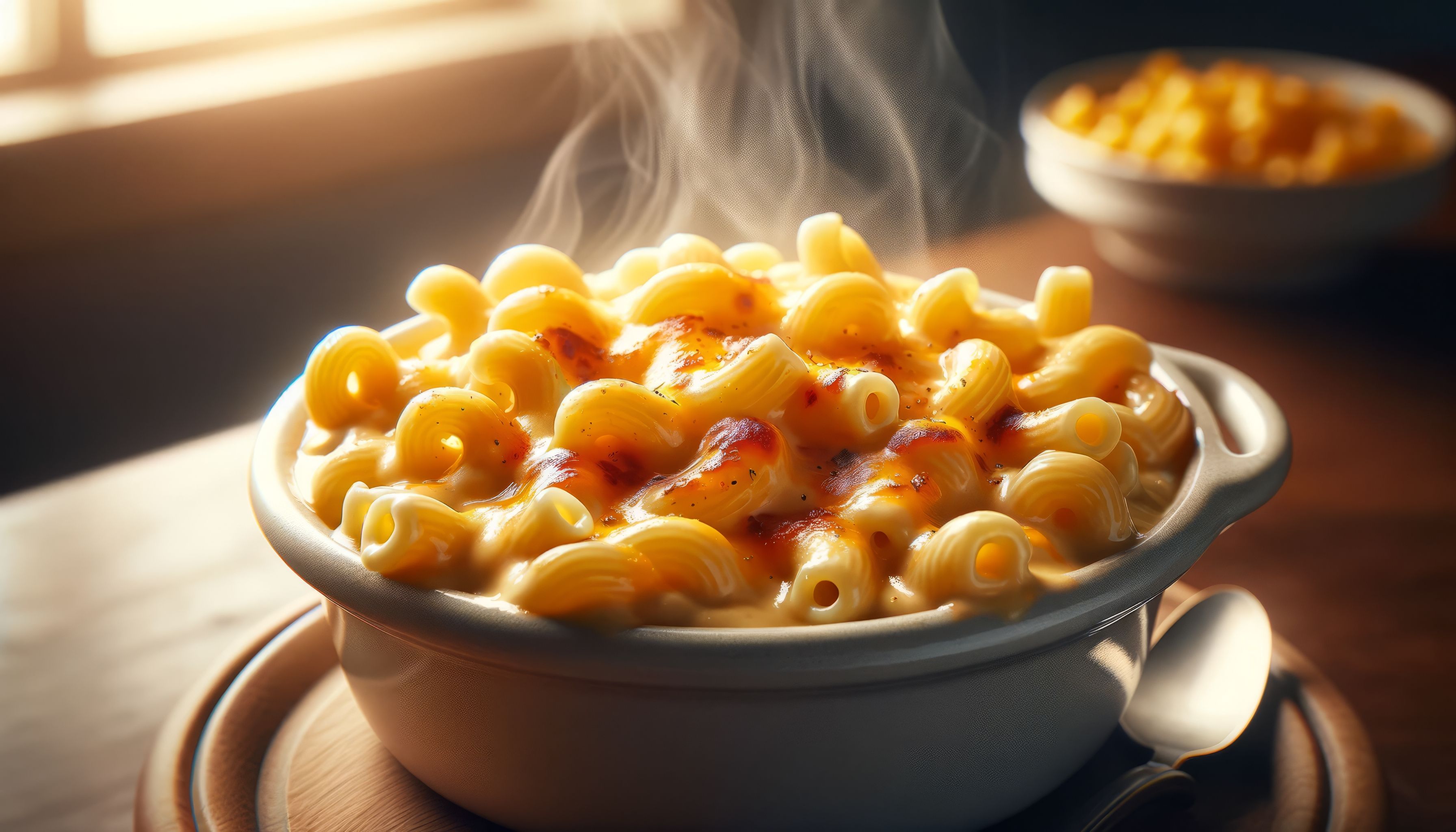 Steaming Mac and Cheese HD Wallpaper