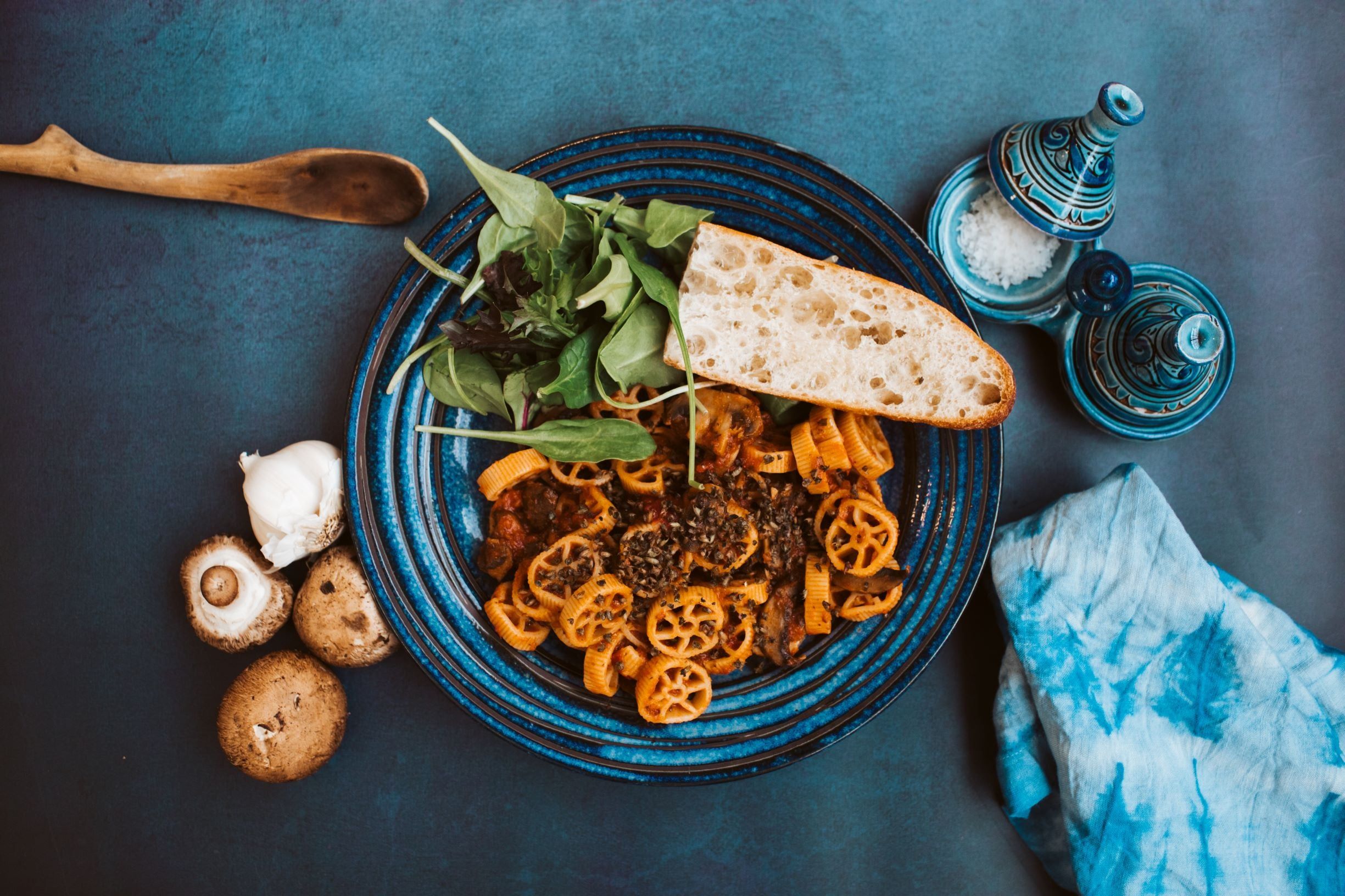 Pinwheel Pasta with Marinara sauce