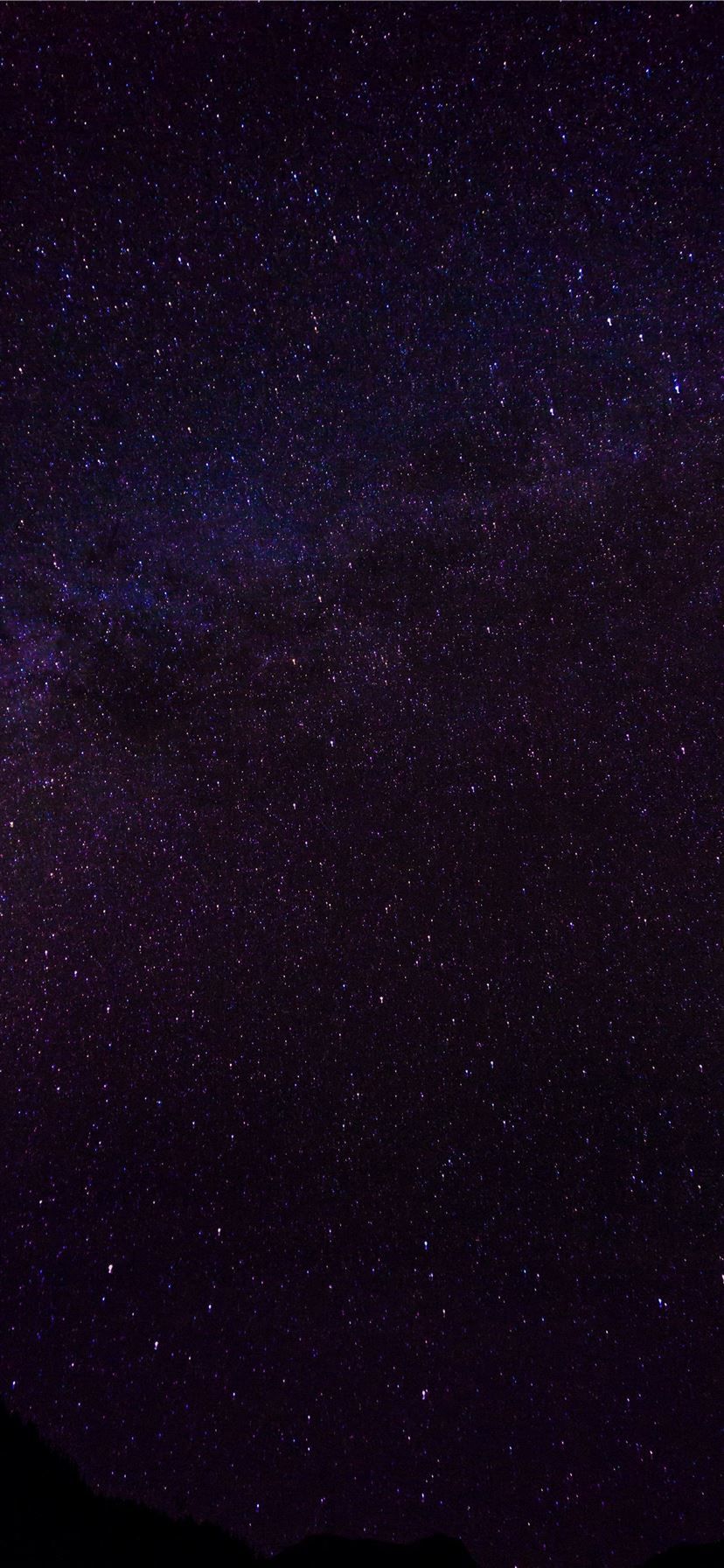 A starry night sky wallpaper for iPhone and Android devices - Dark purple, galaxy