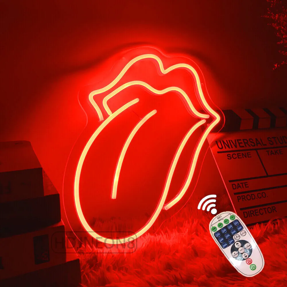 30cm Custom Neon Sign Rolling stones