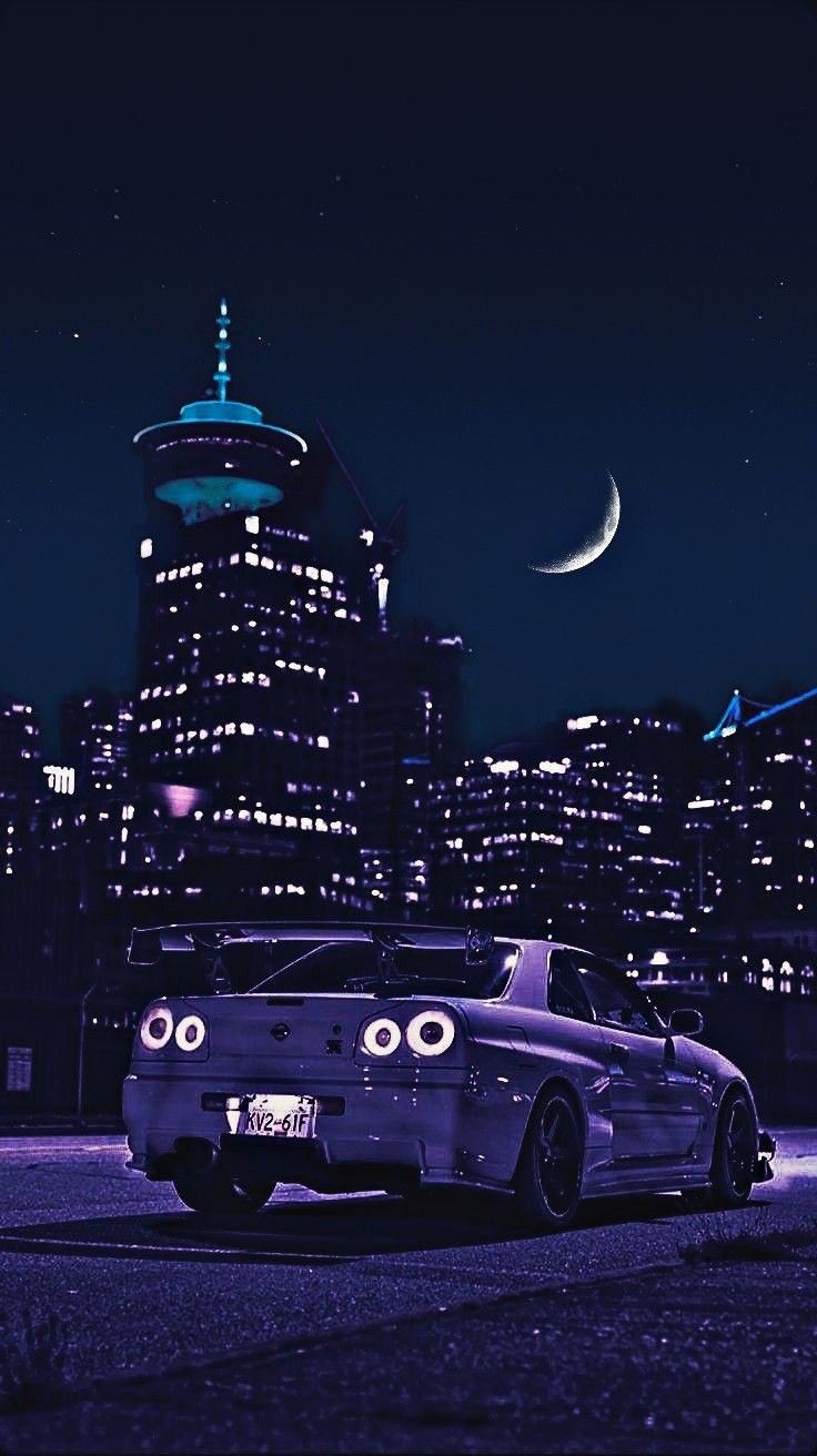 Nissan Skyline Night Wallpaper