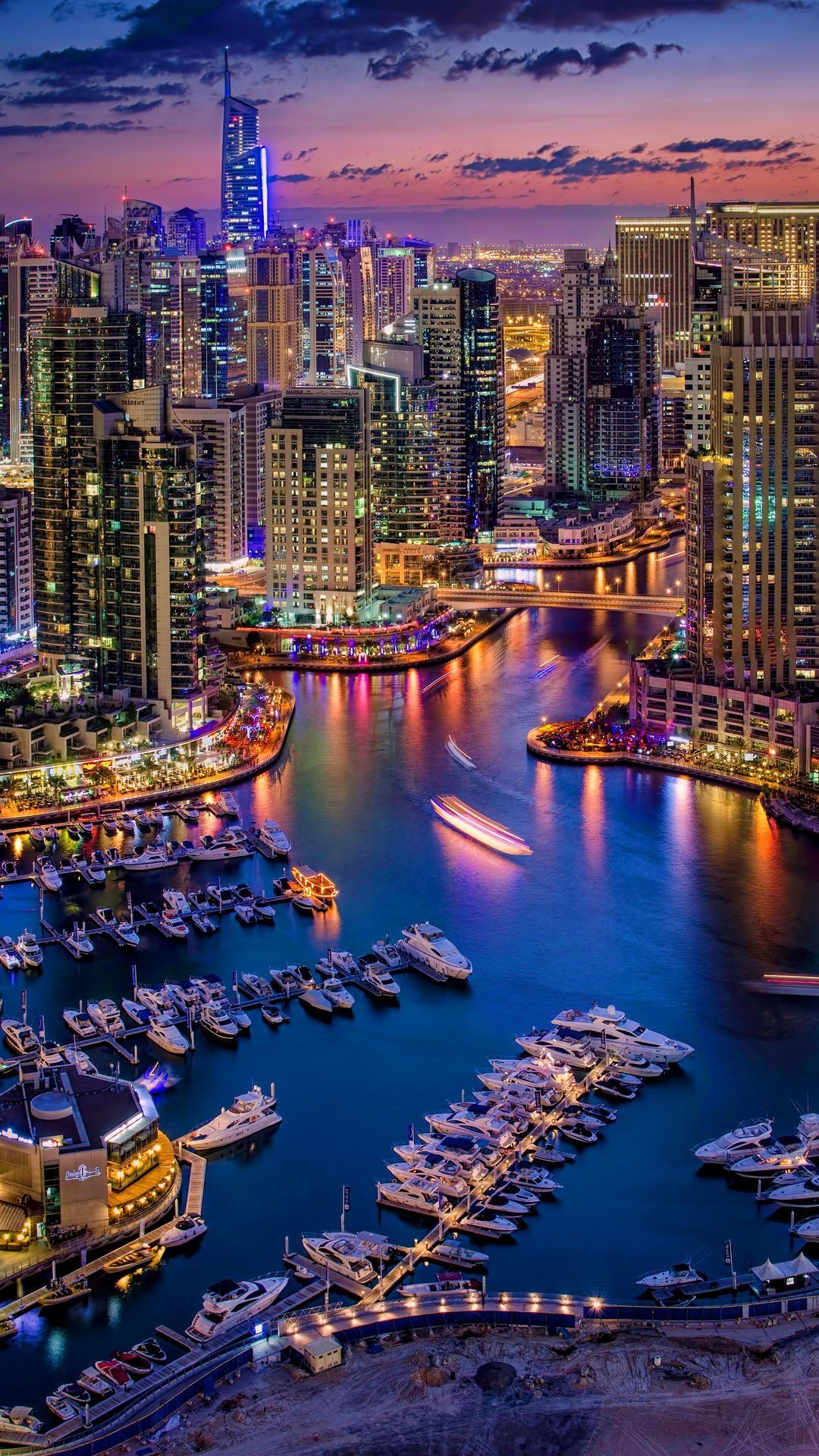 Dubai City Lights Wallpaper Download