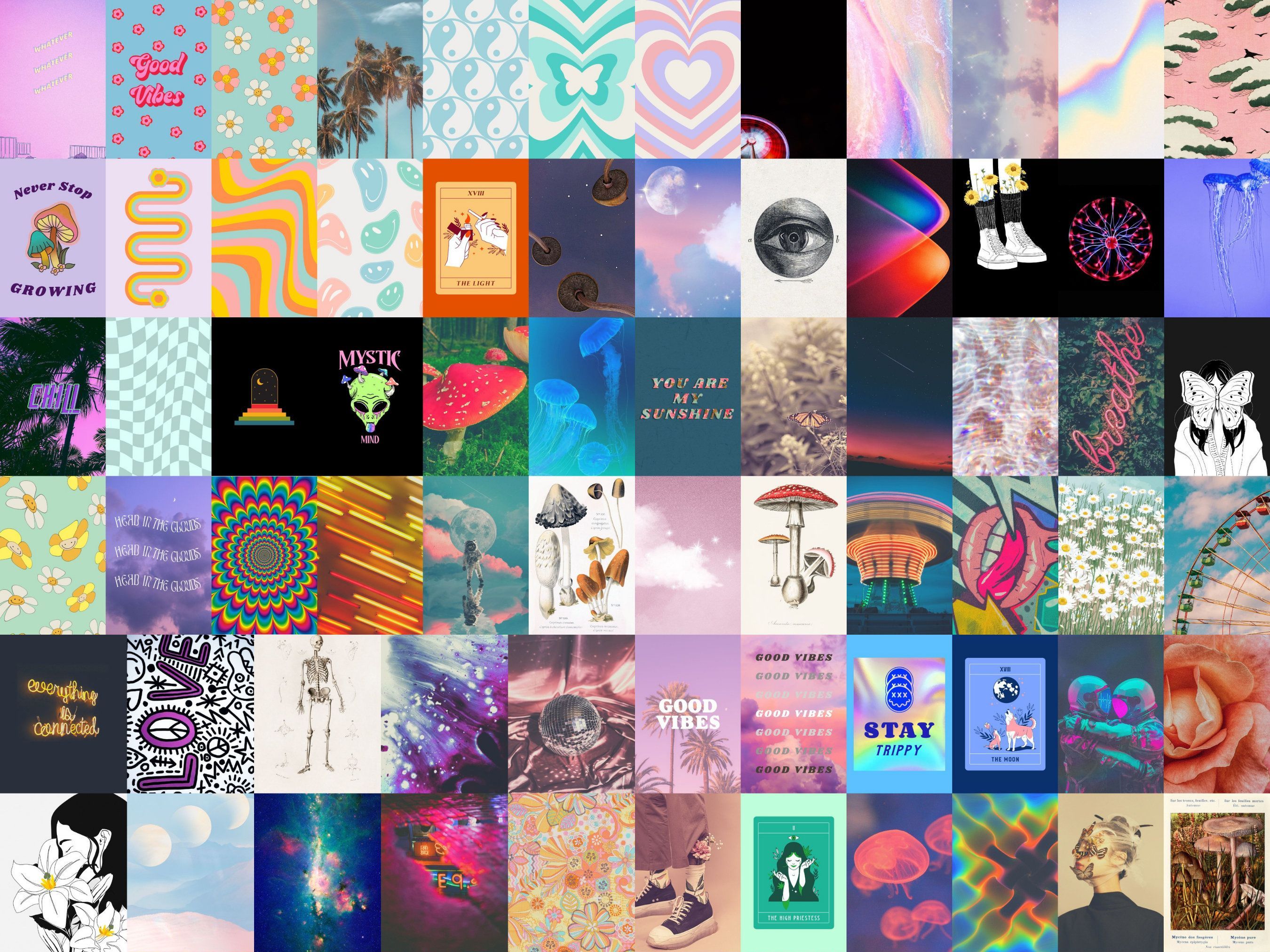 Indie Aesthetic Wall Collage Kit Digital Download Indie Room