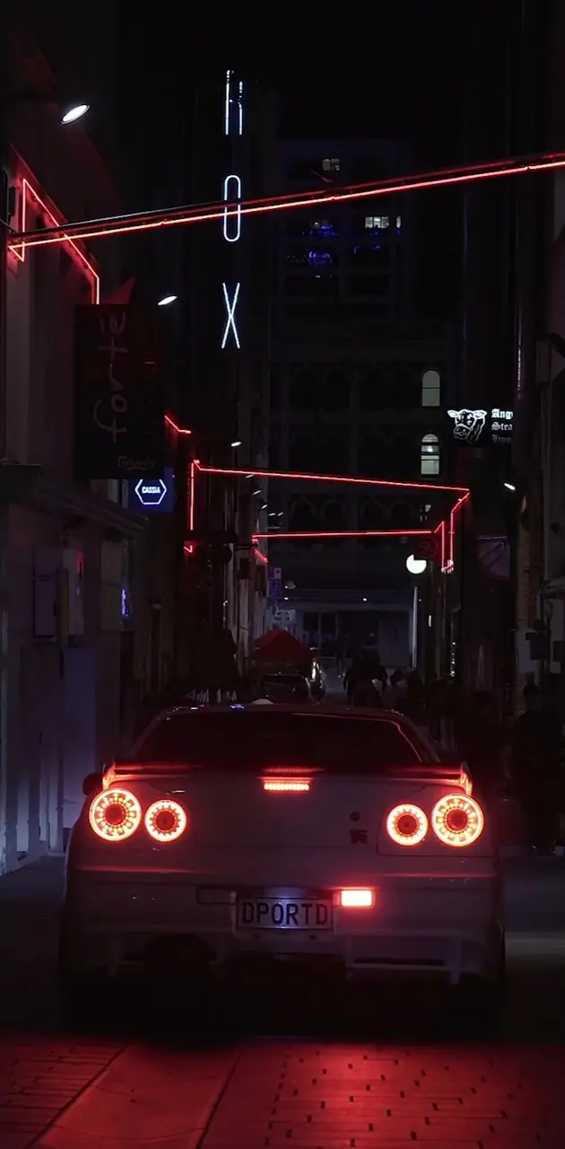 A car with red lights on it - Skyline