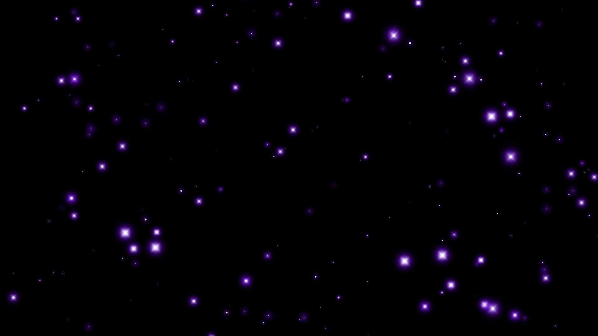Purple stars on a black background - Dark purple