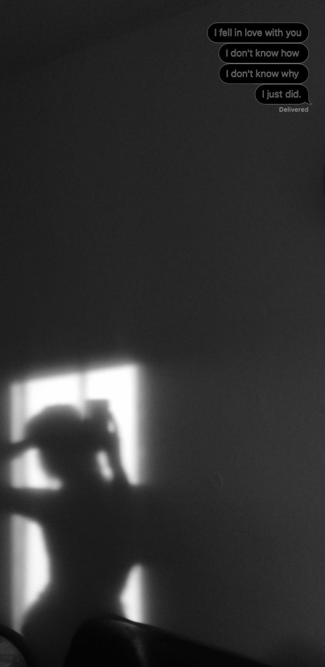 Shadow of a woman holding a knife to her throat. - Black and white, shadow