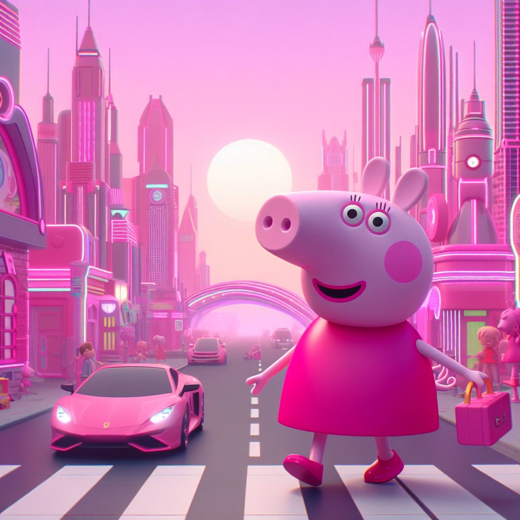 Peppa pig has arrived at gag city