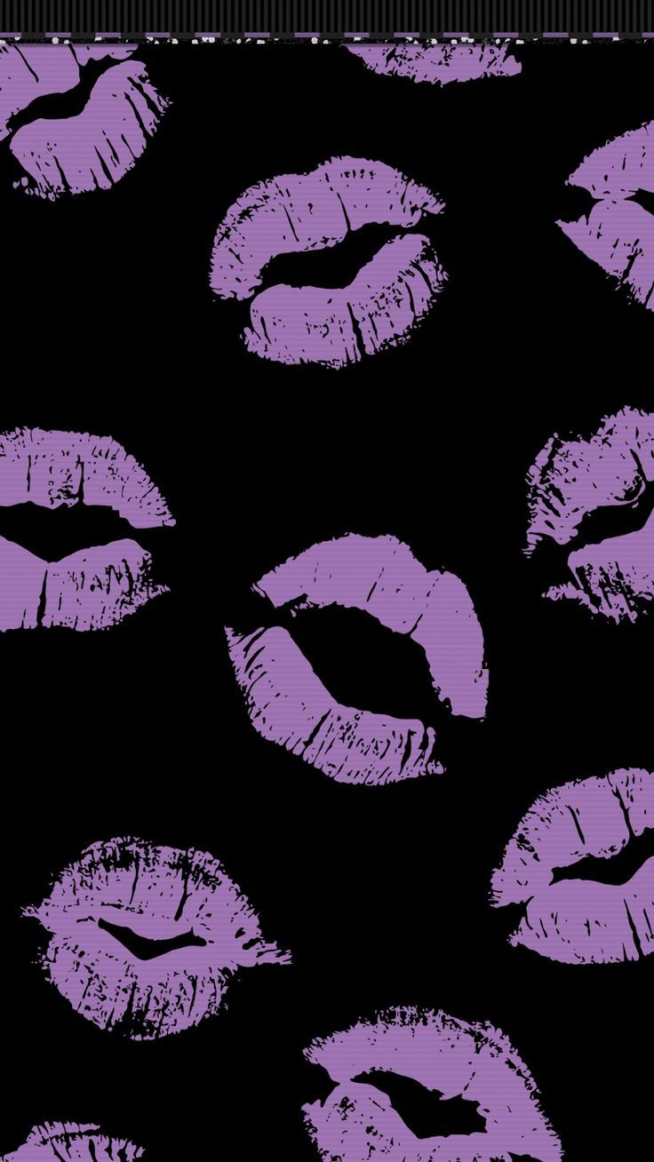 Purple wallpaper iphone, Lip wallpaper
