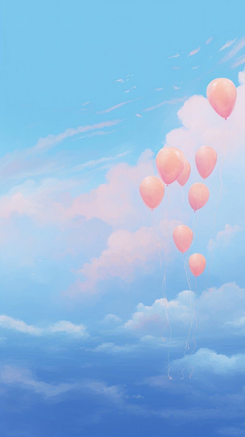 Background Balloon Blue Sky Image