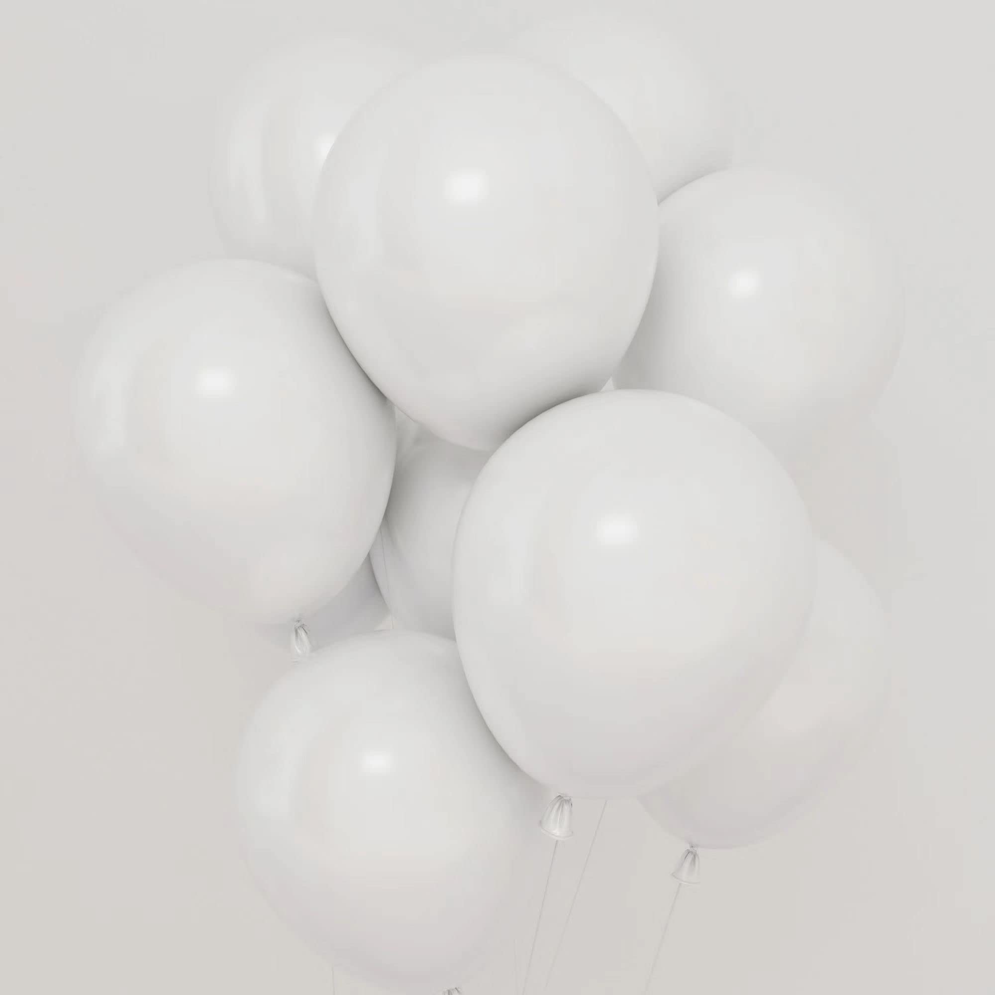 White Balloons 12 inch 50