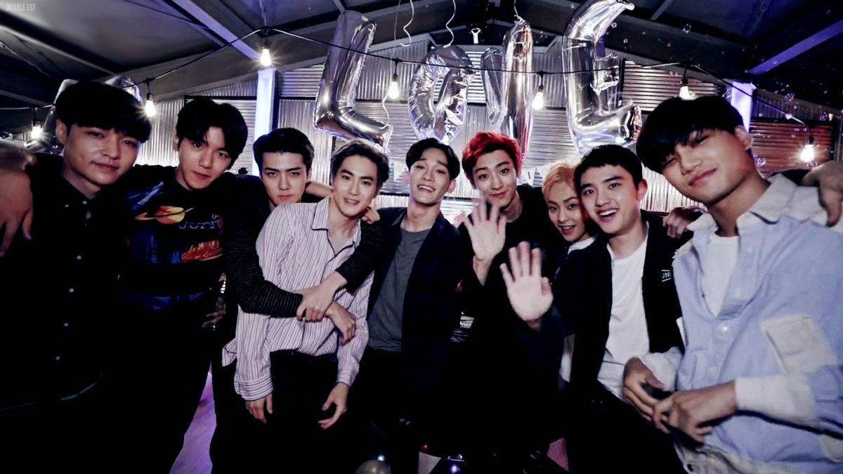 Download Exo Desktop OT9 Wallpaper