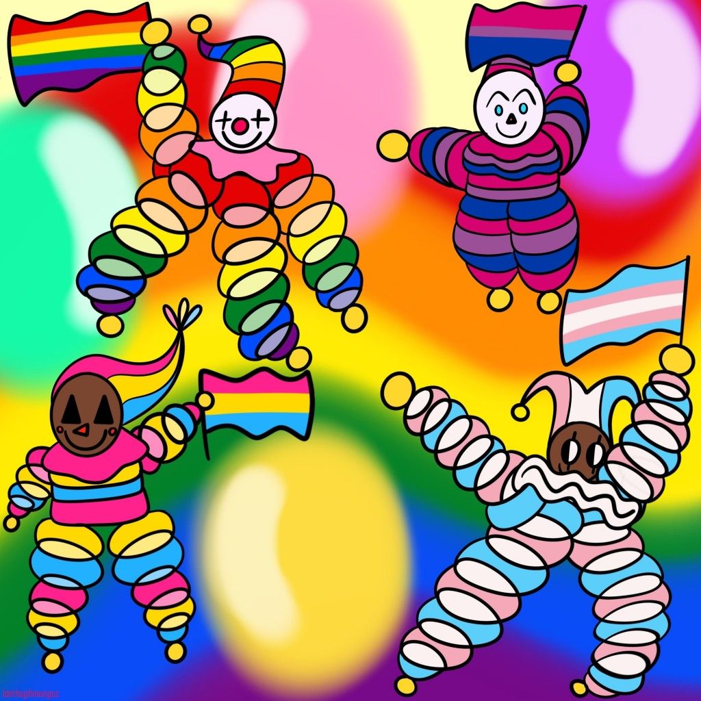 Pride clowns drawing