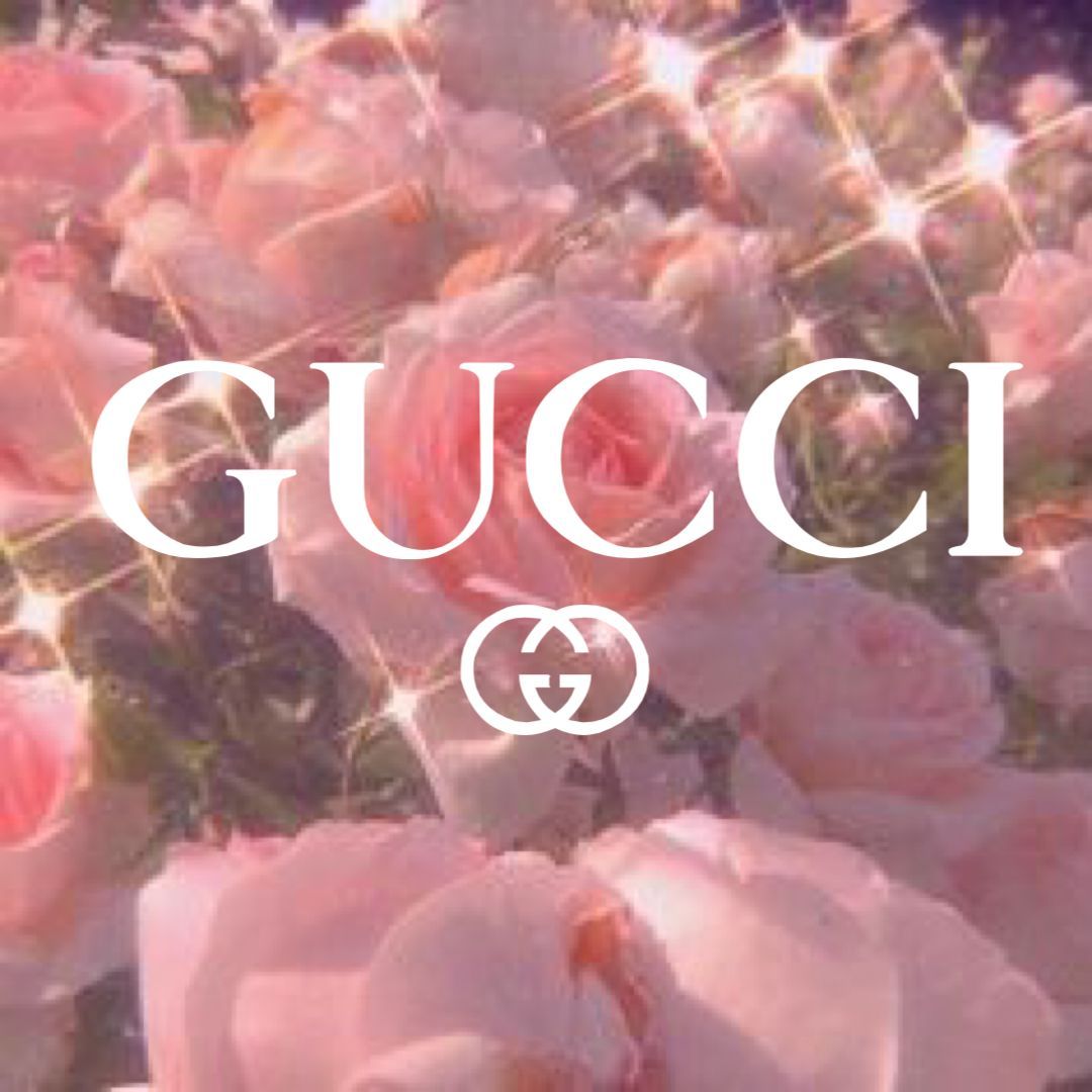 Gucci Logo. Pink phone icon aesthetic