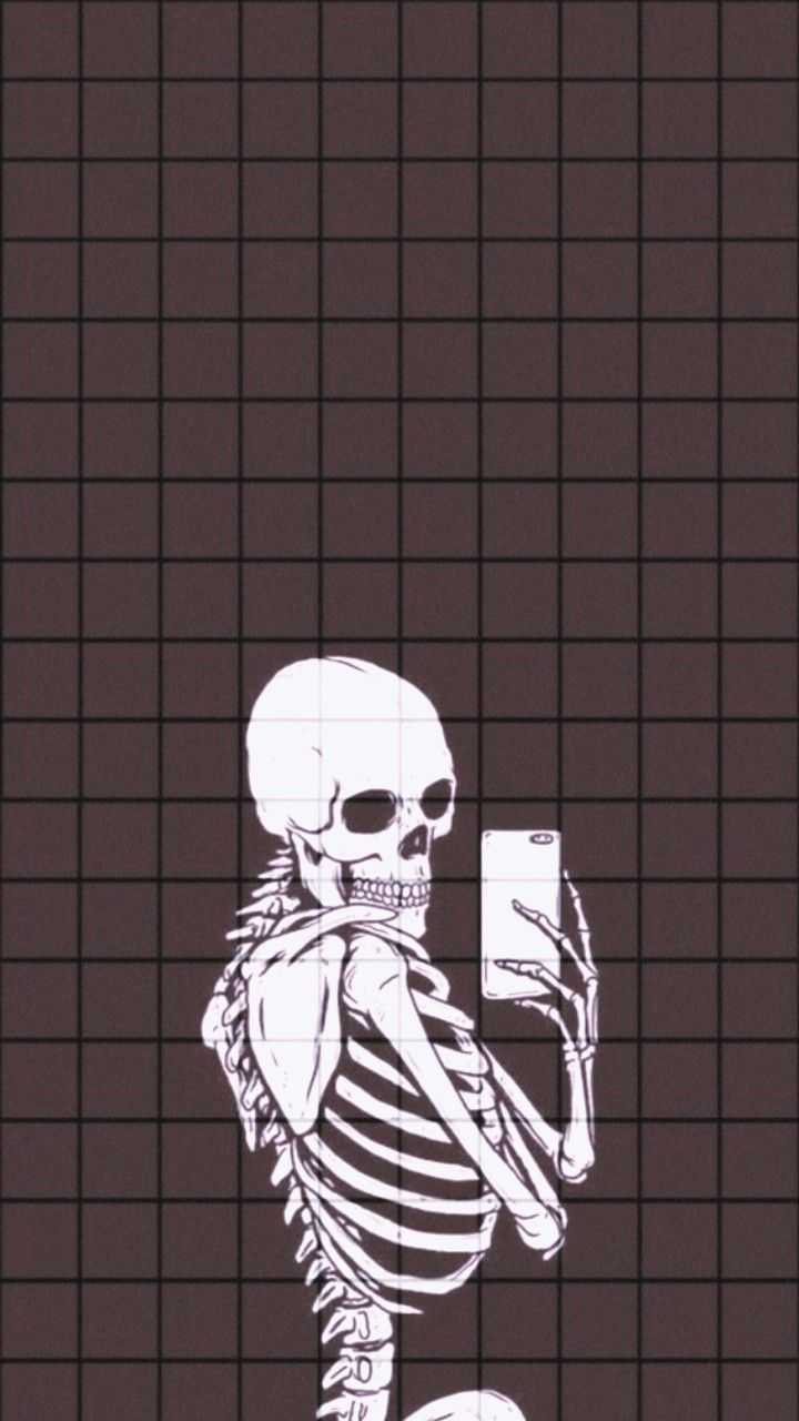 Skeleton Grunge Aesthetic Wallpaper