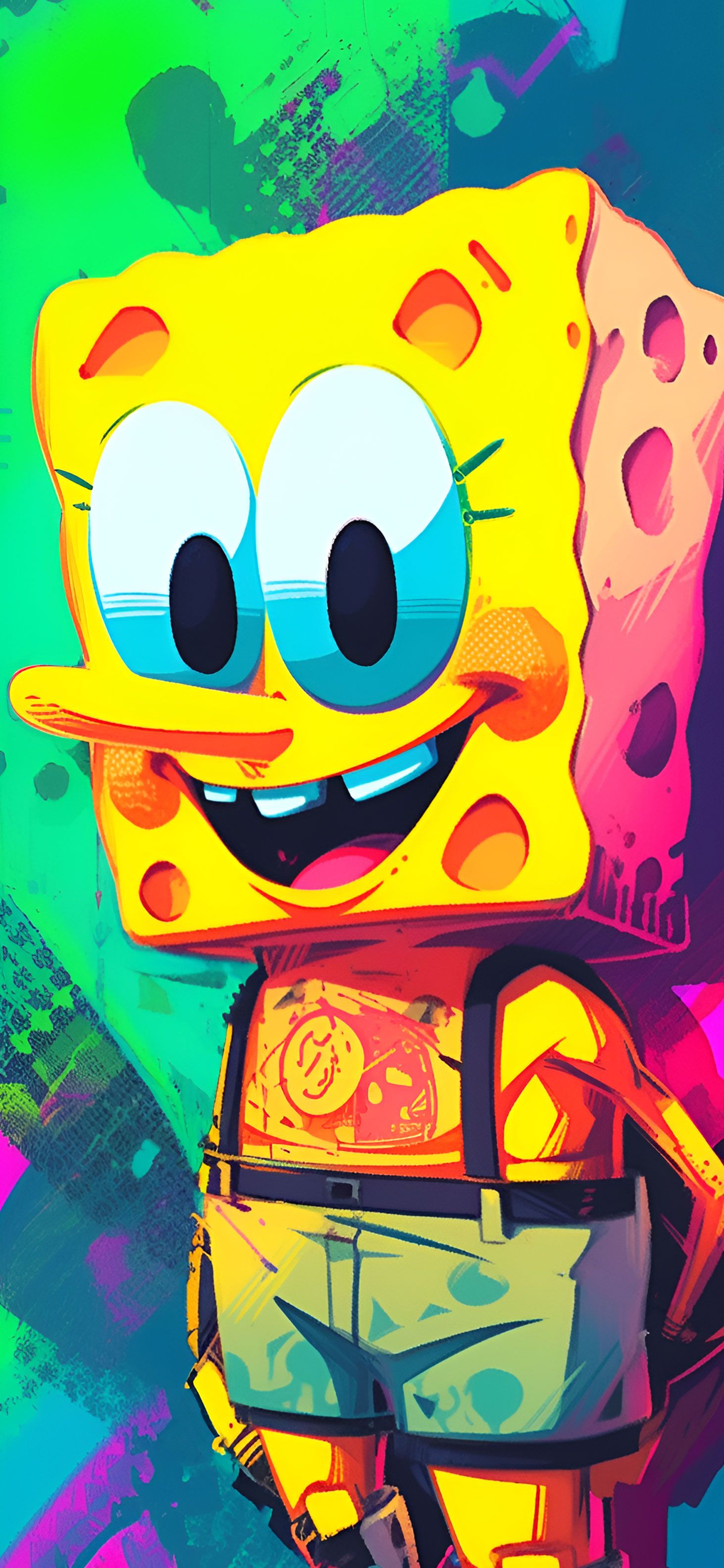 Trippy SpongeBob Art Wallpaper