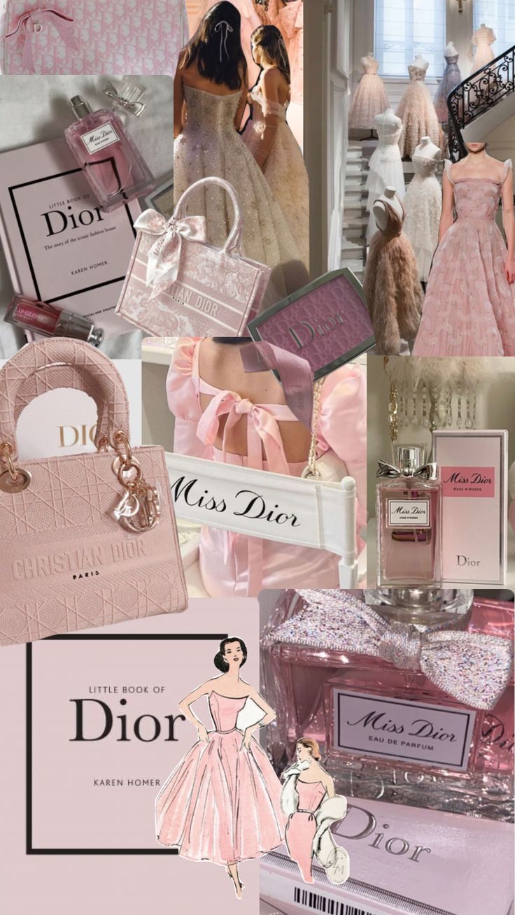 Pink wallpaper girly, Dior aesthetic