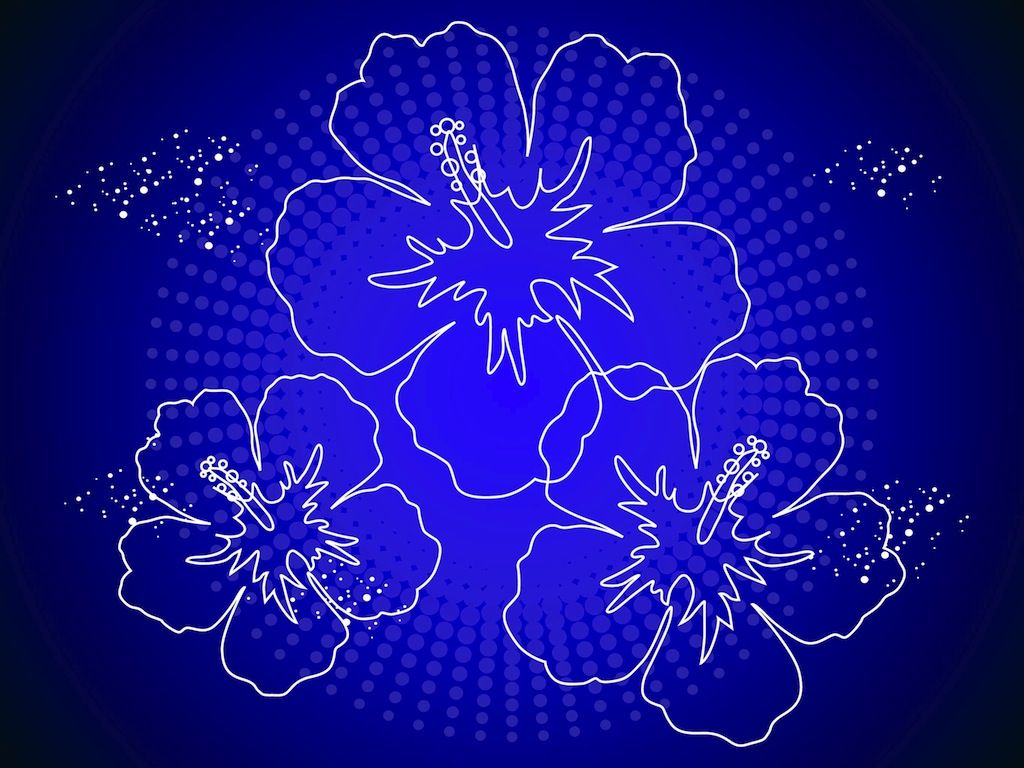 Hawaii Flowers Vector Art & Graphics
