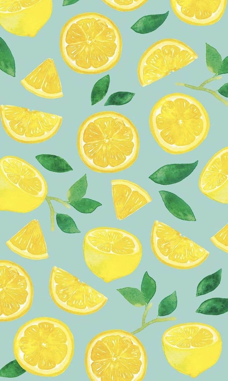 Lemon. Art, iPad, Cute patterns, HD
