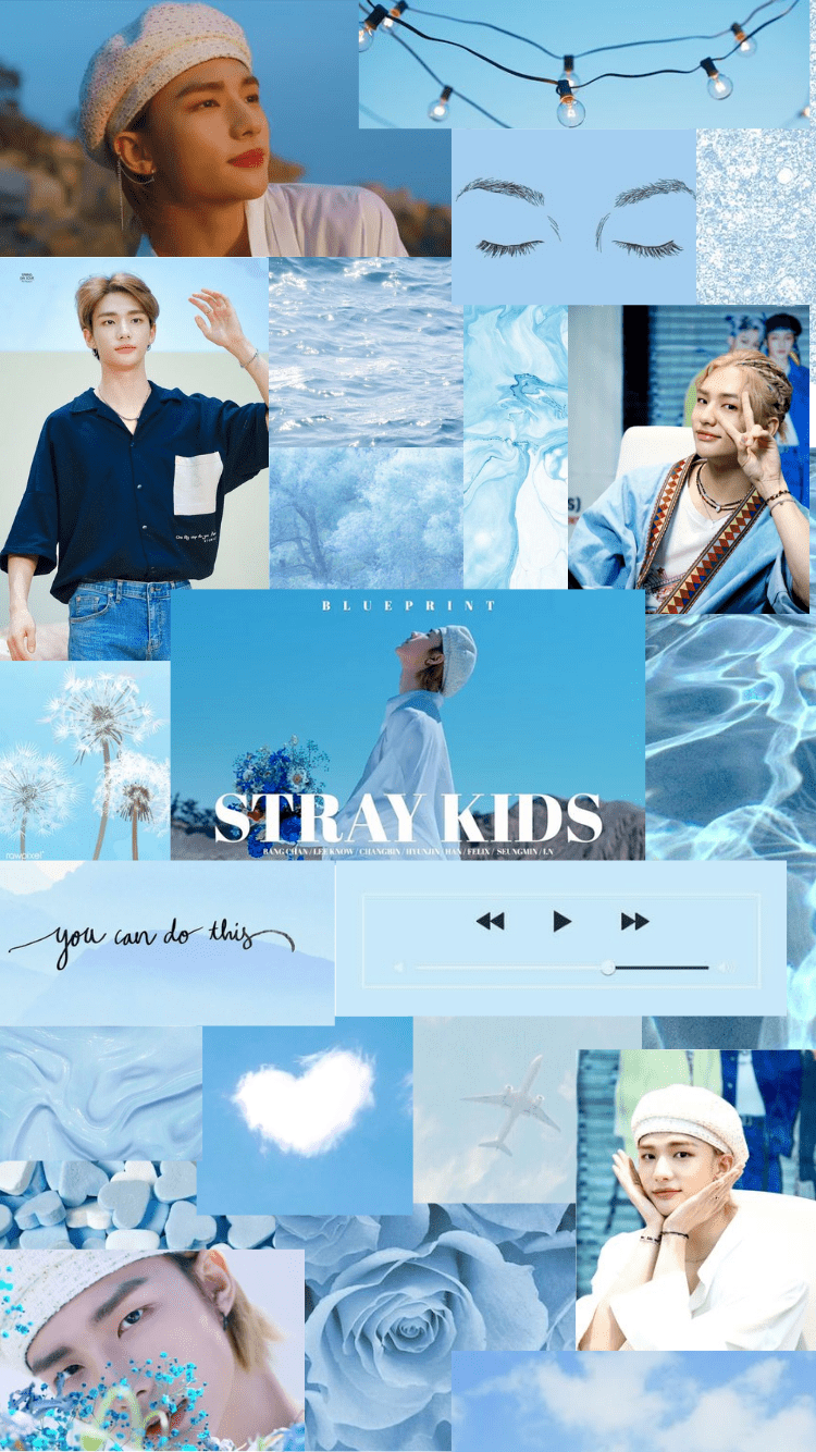 Blue, hyunjin, Stray Kids