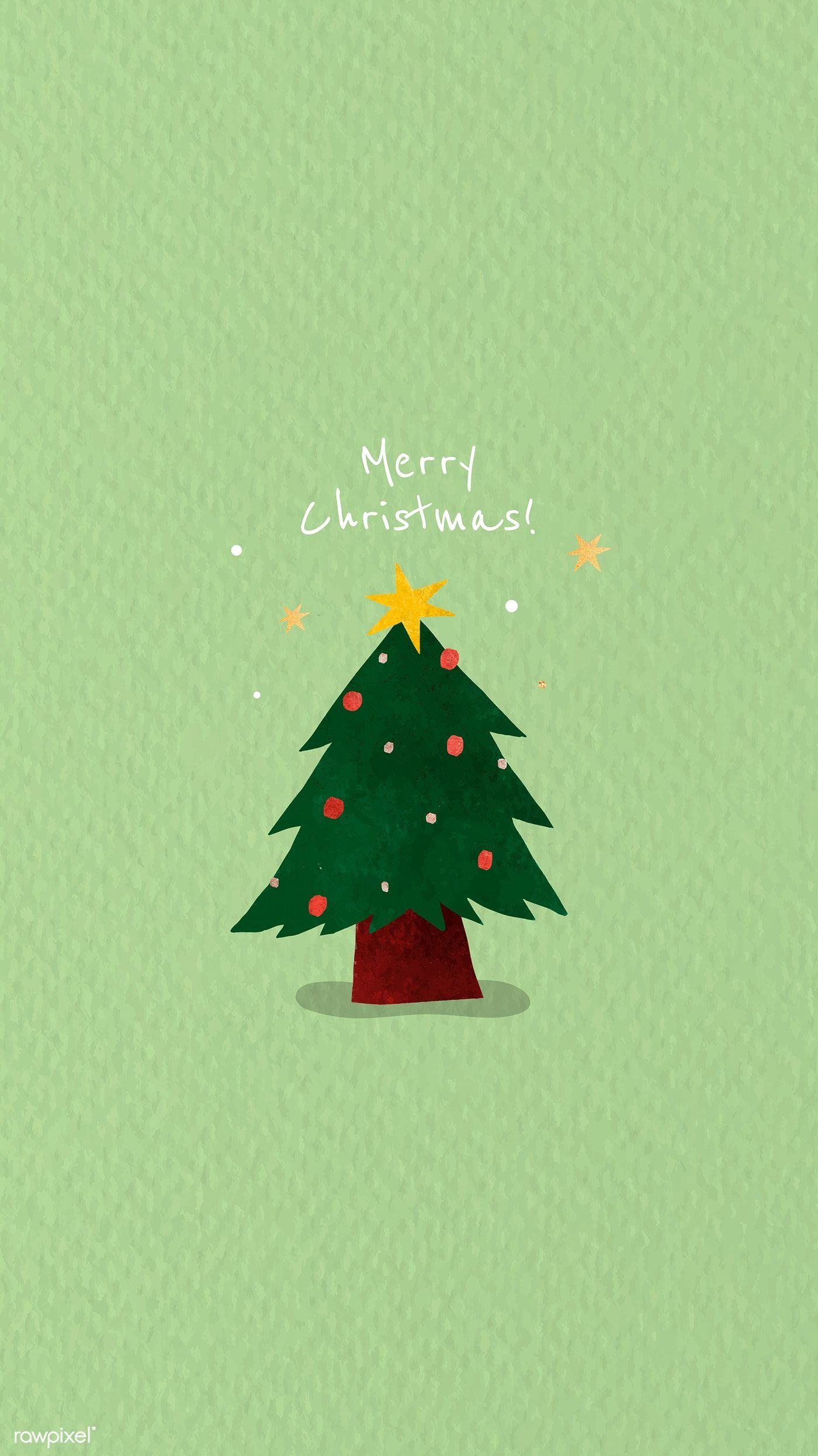 Cute Aesthetic Christmas Trees Wallpaper