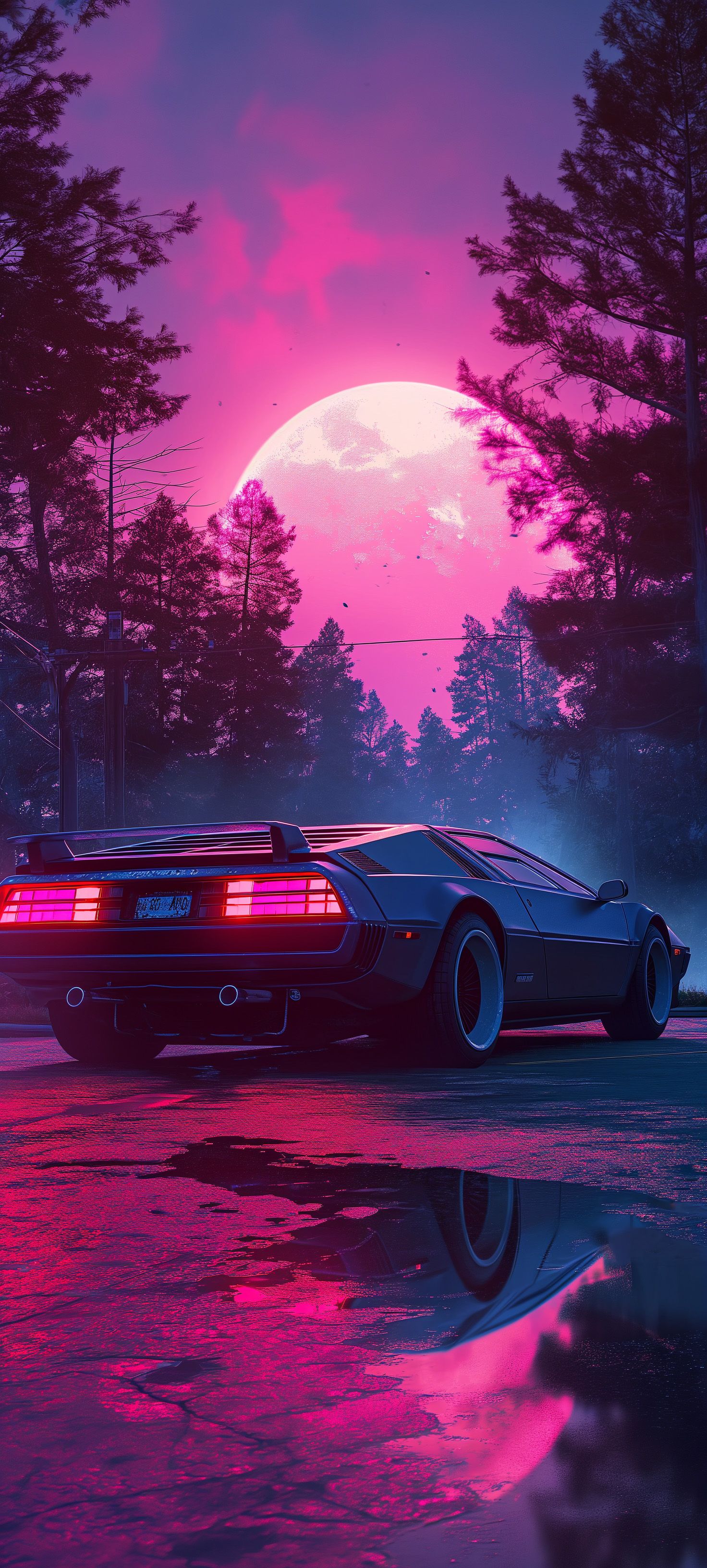 Vaporwave Aesthetic Car Wallpaper