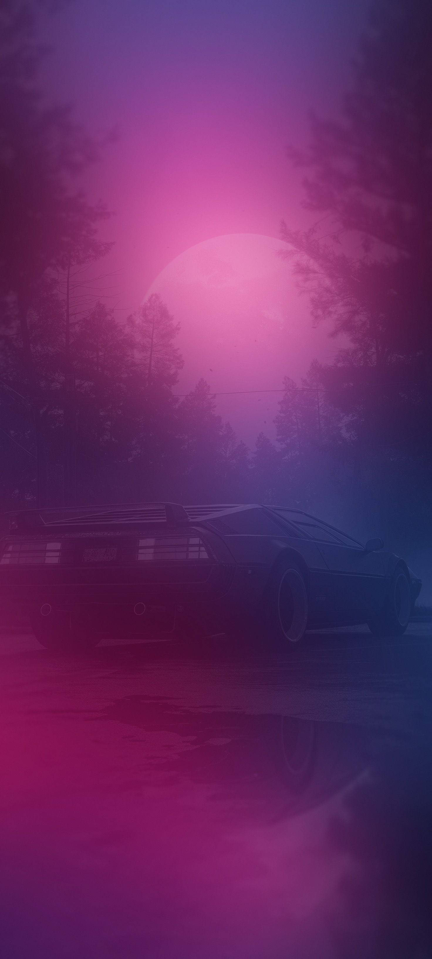 Vaporwave Aesthetic Car Wallpaper