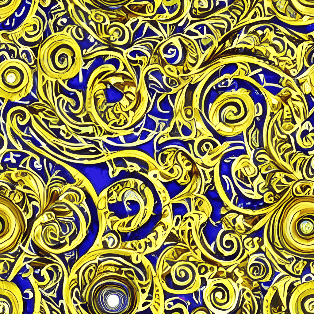 3D Intricate Abstract Pattern Versace