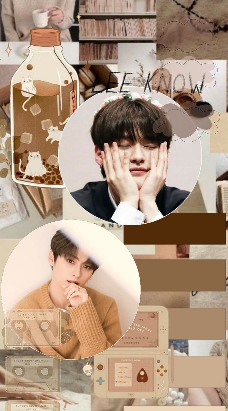 Minho kpop, aesthetic, brown, lee know