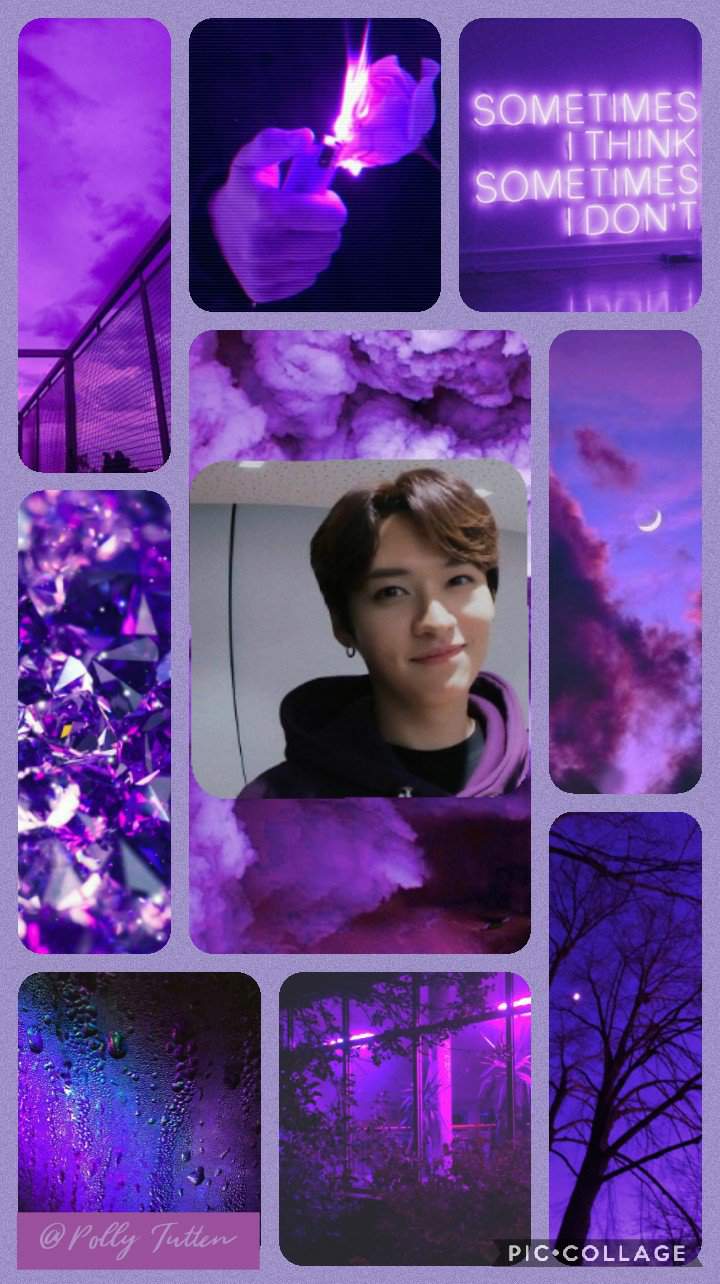 Minho (Lee know) purple Aesthetic