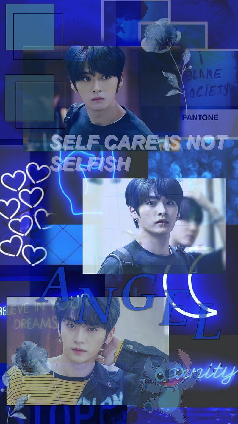 Minho Kpop, aesthetic, blue, lee know