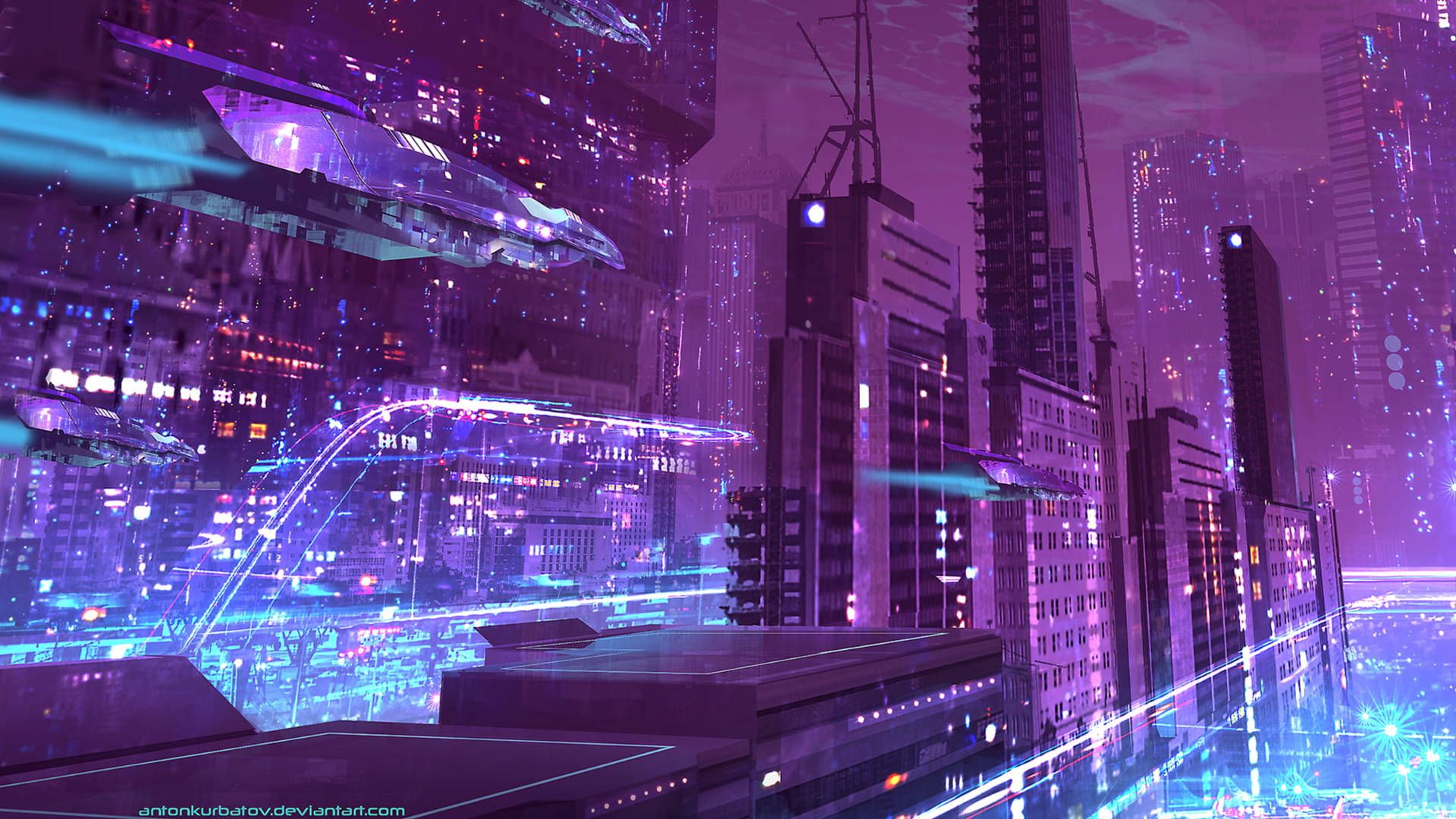 Download Futuristic Violet Aesthetic