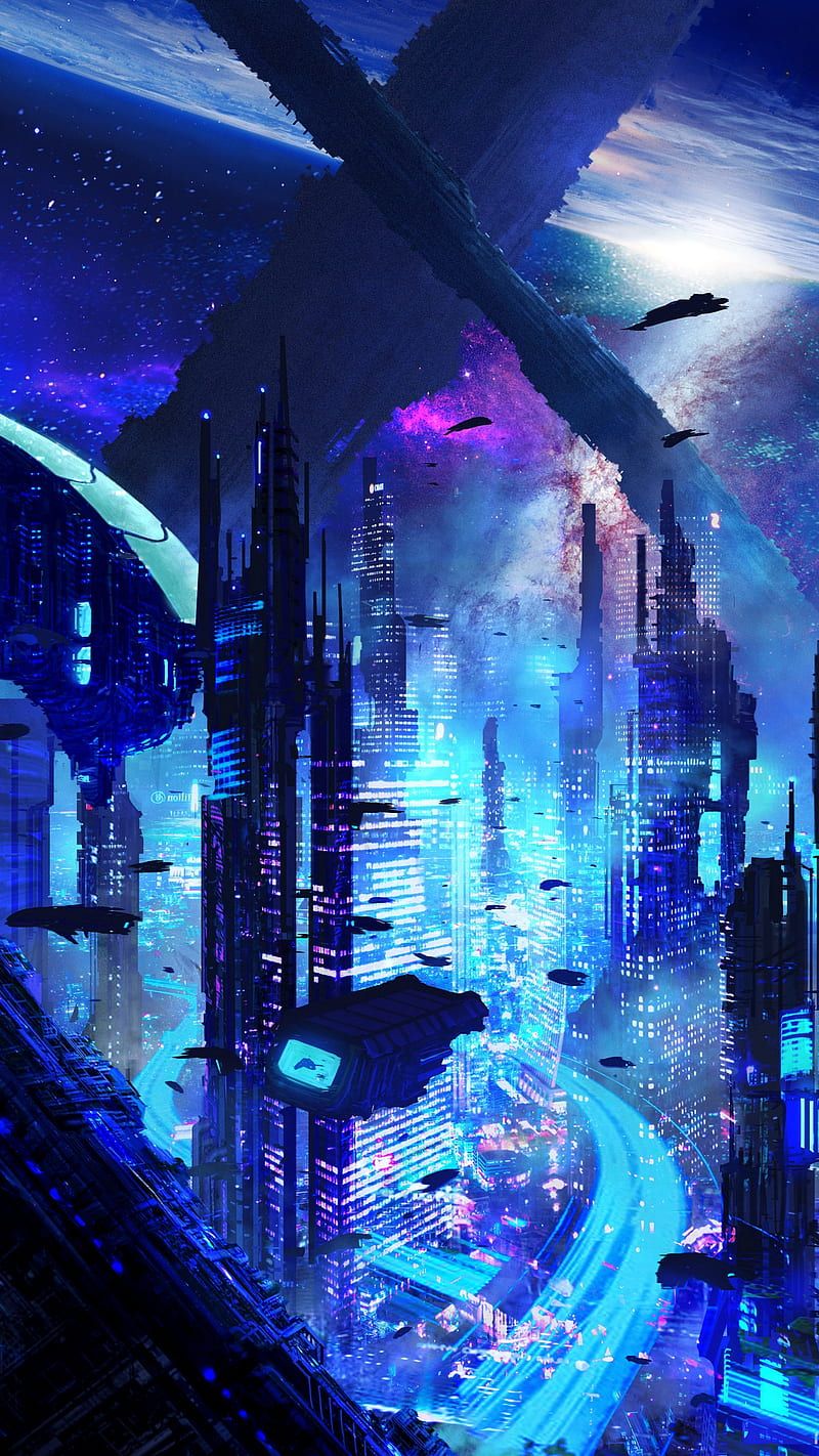 HD future city wallpaper