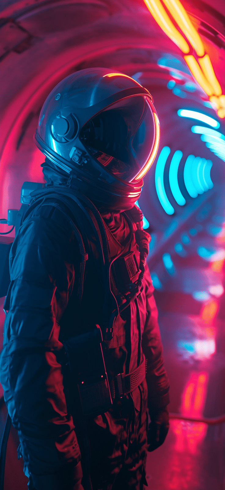 Futuristic Astronaut Wallpaper