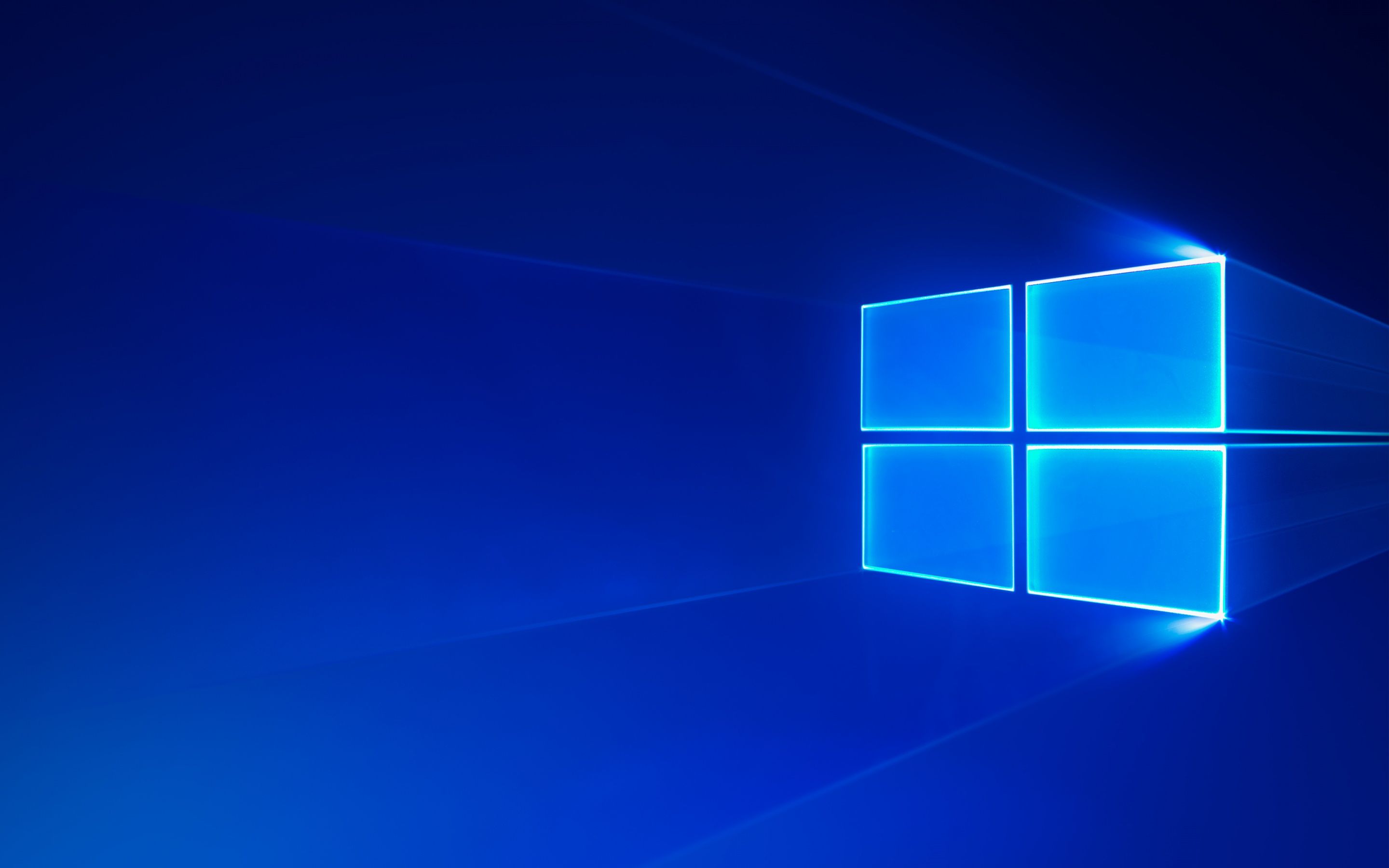 Windows 10 Wallpaper 4K, Blue aesthetic