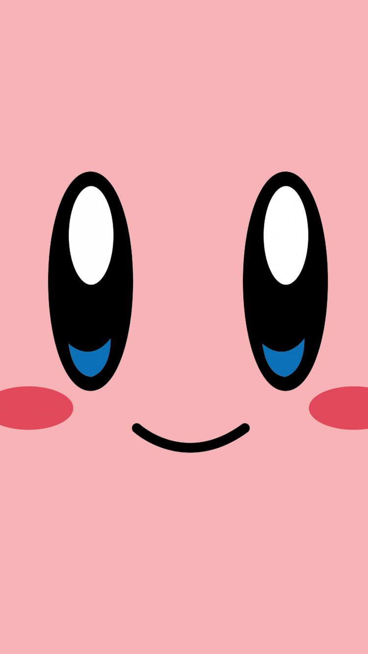 Kirby Wallpaper 4K, Kawaii face, Pastel