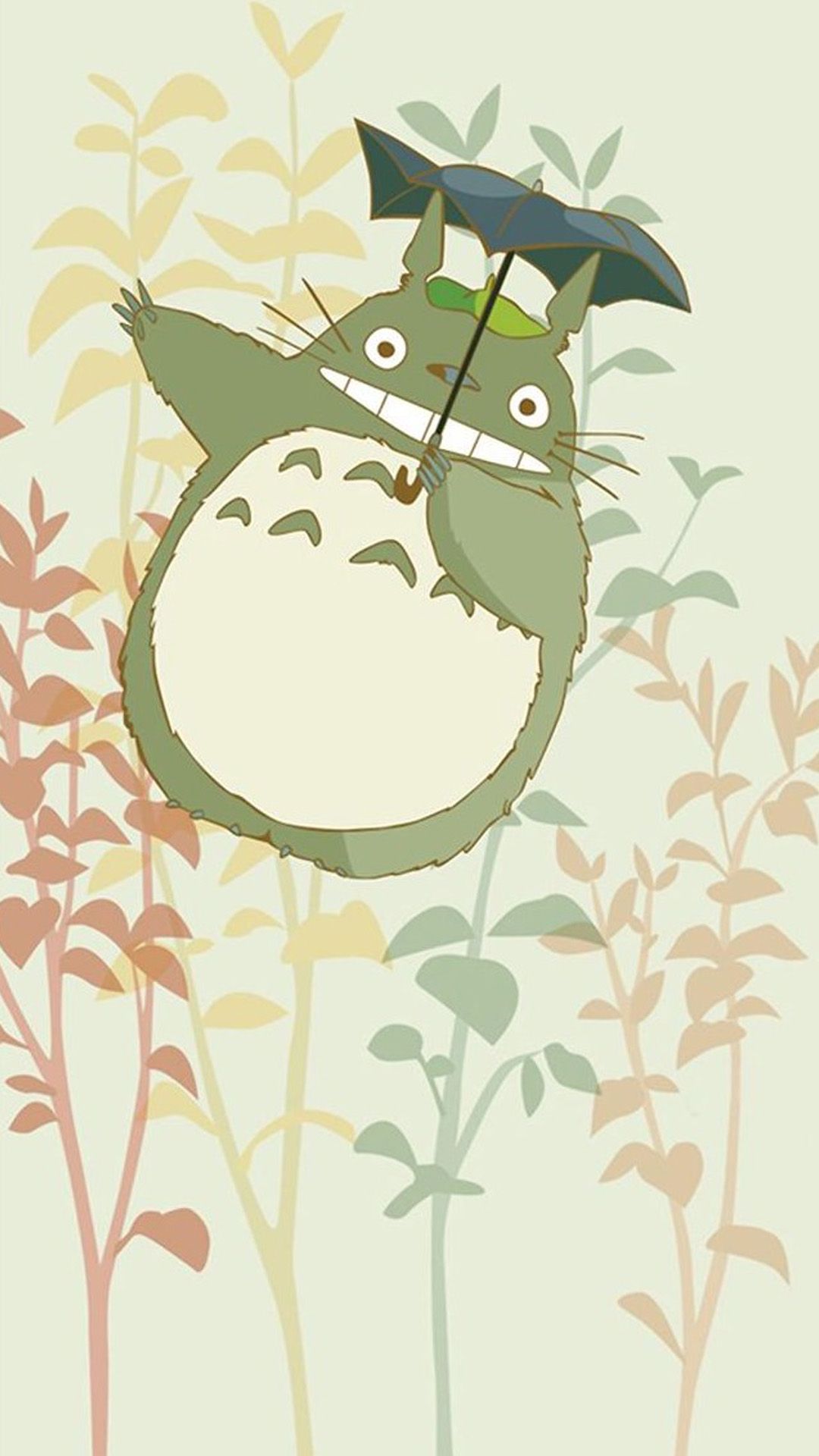 Cute My Neighbor Totoro iPhone 8 Wallpaper