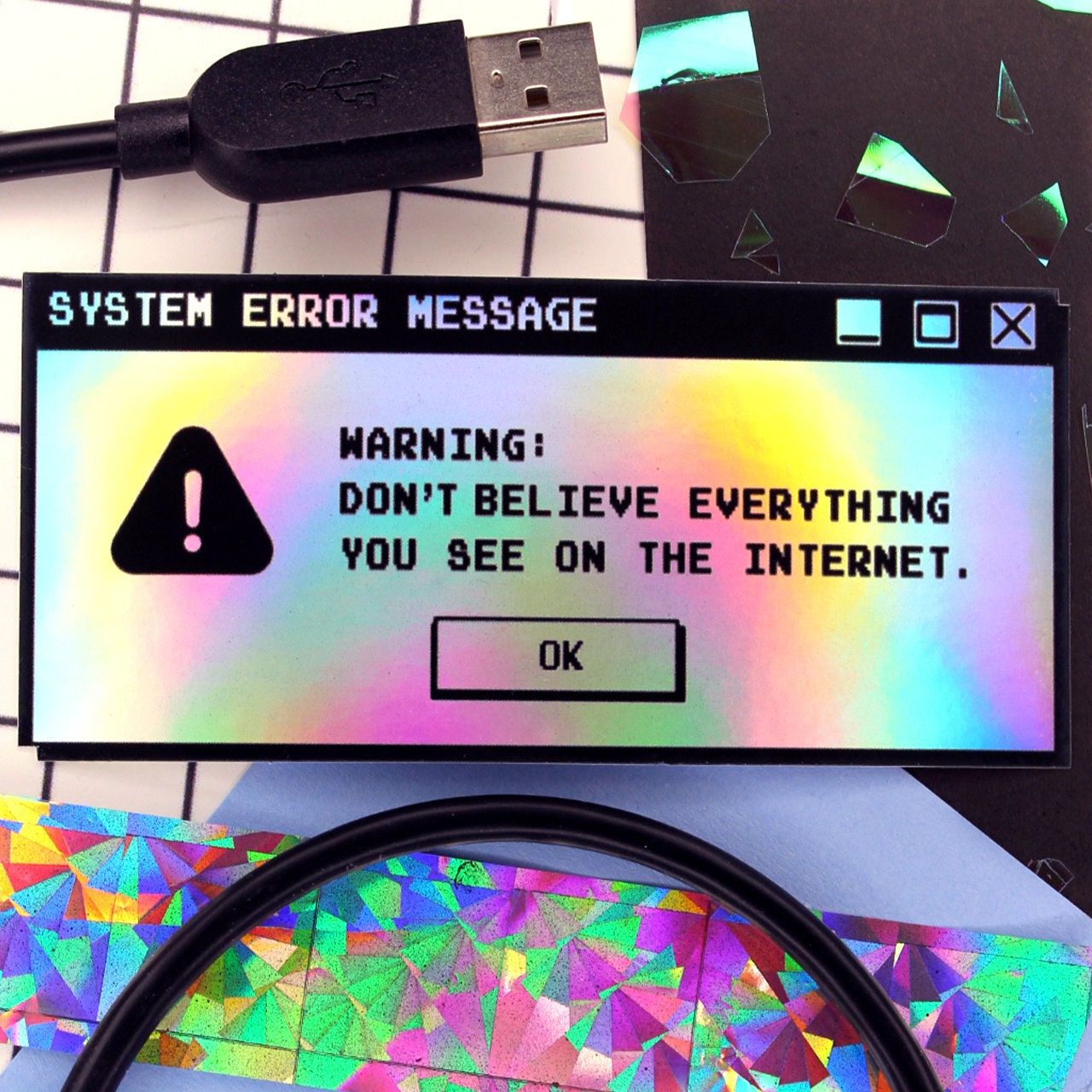 Computer Error Holographic Warning Y2K