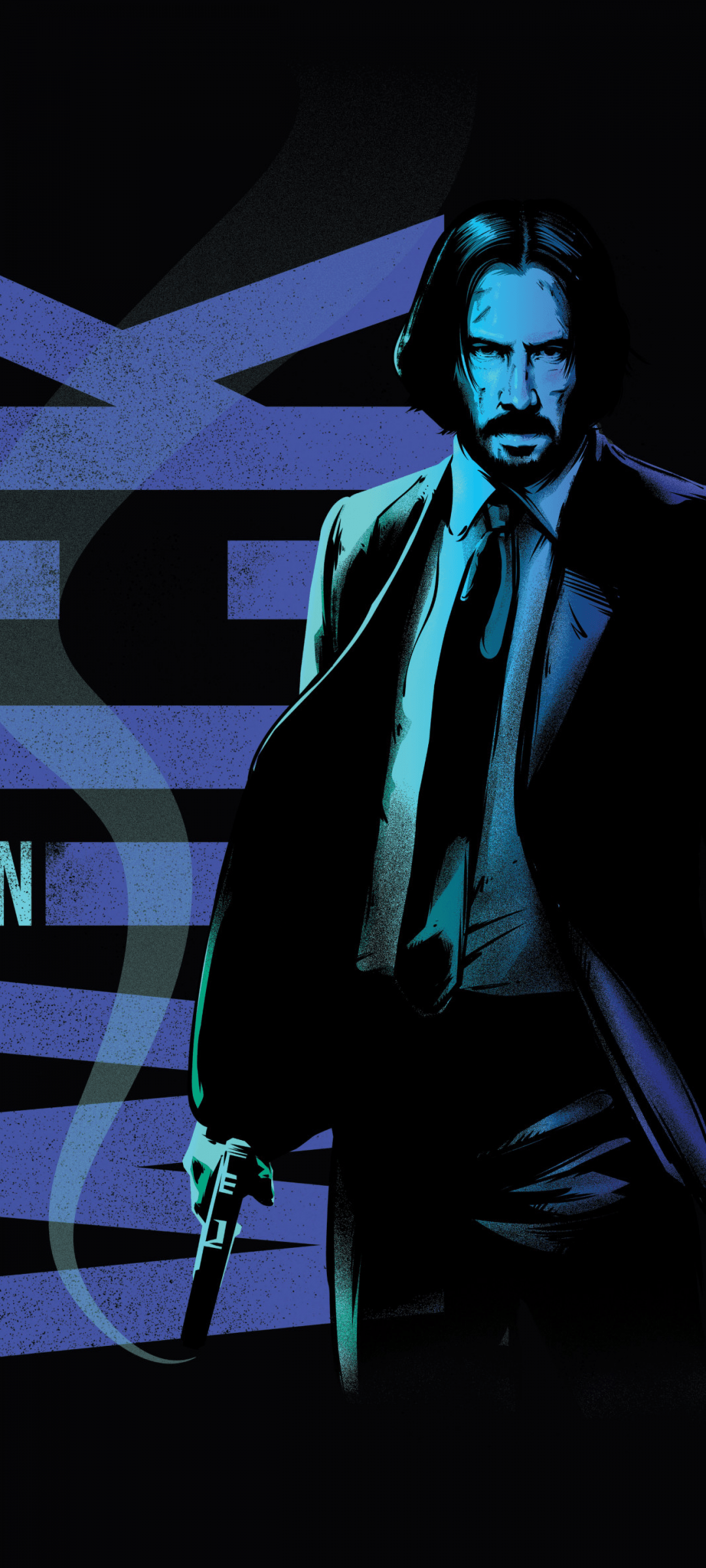 John Wick Wallpaper 4K, AMOLED, Black