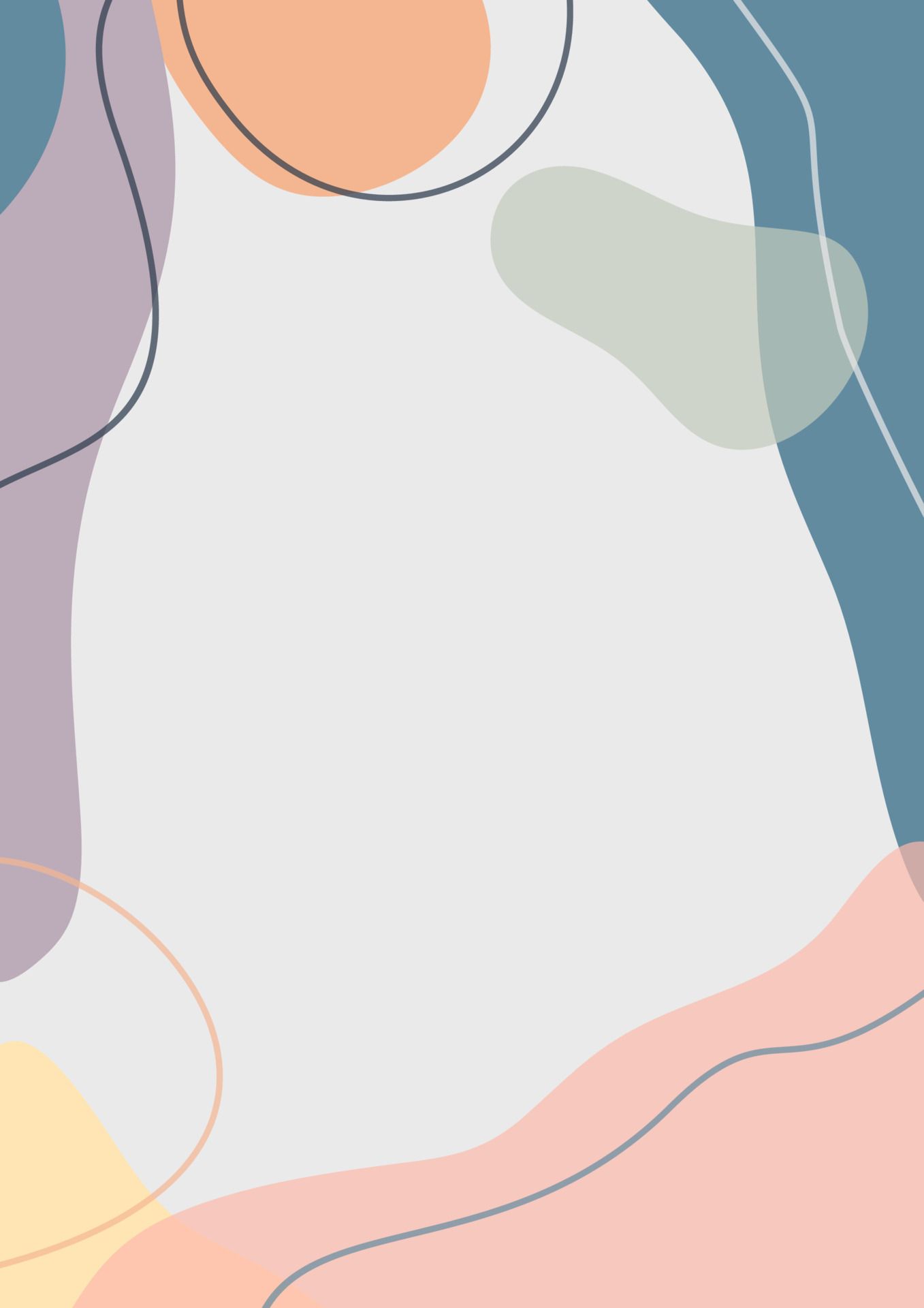 A pastel colored background with abstract shapes - Pastel minimalist