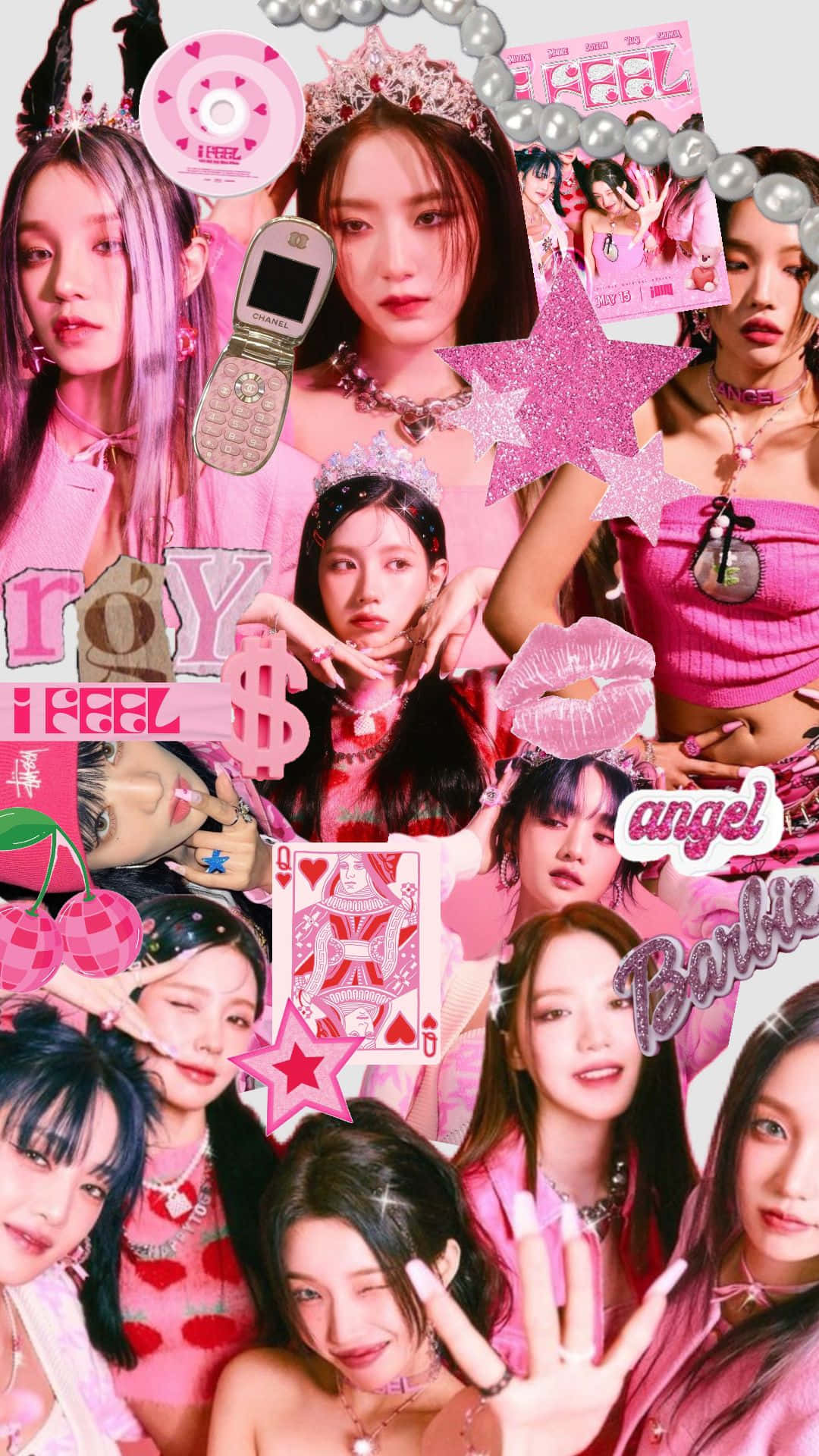 Download G I D L E Pink Collage