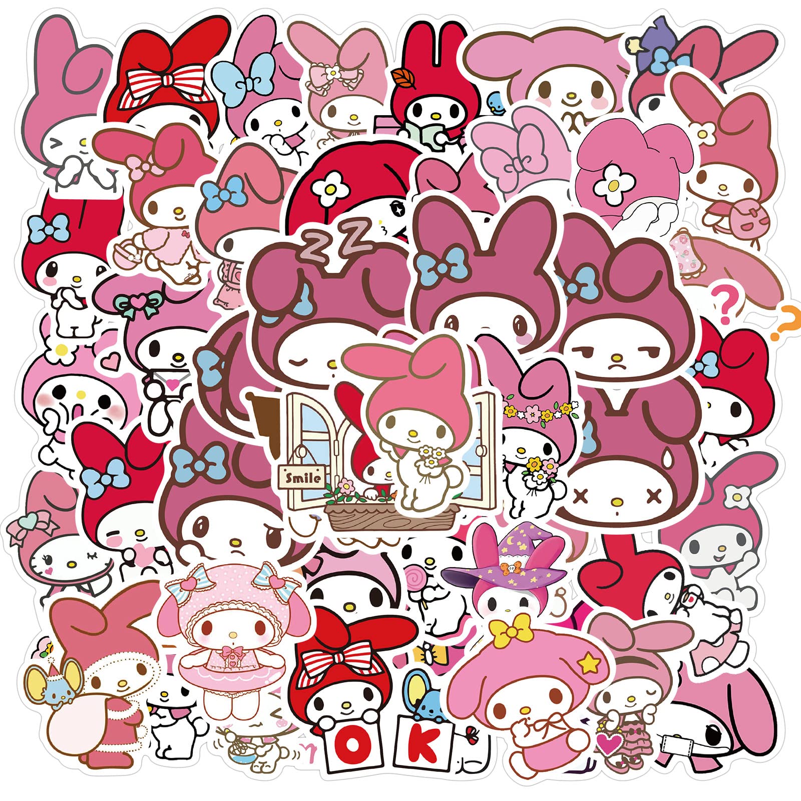 50pcs Cute Mymelody Cartoon Stickers