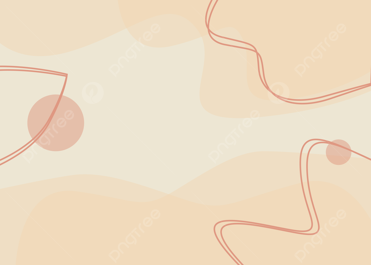 A pattern of lines and shapes on an orange background - Pastel minimalist