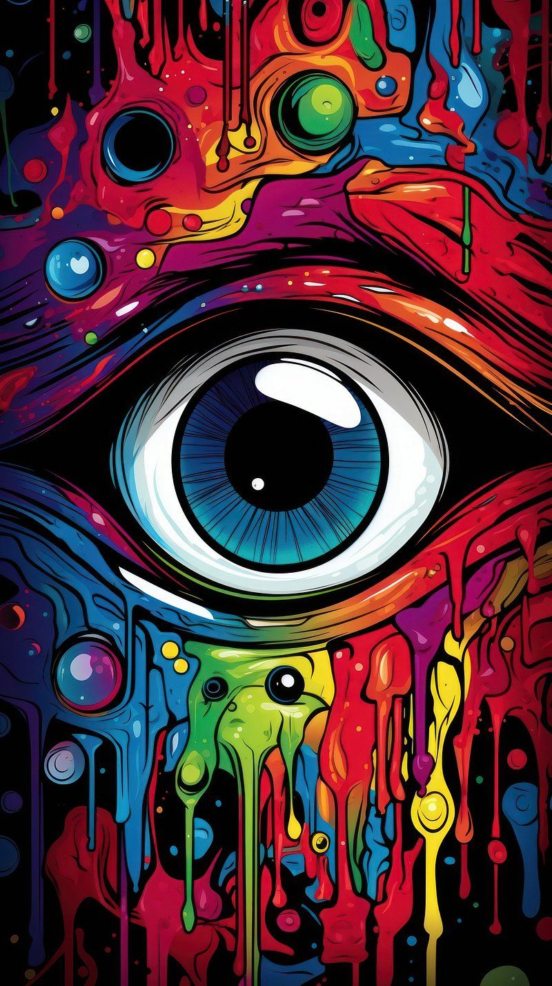 Psychedelic Eyes Image. Free Photo