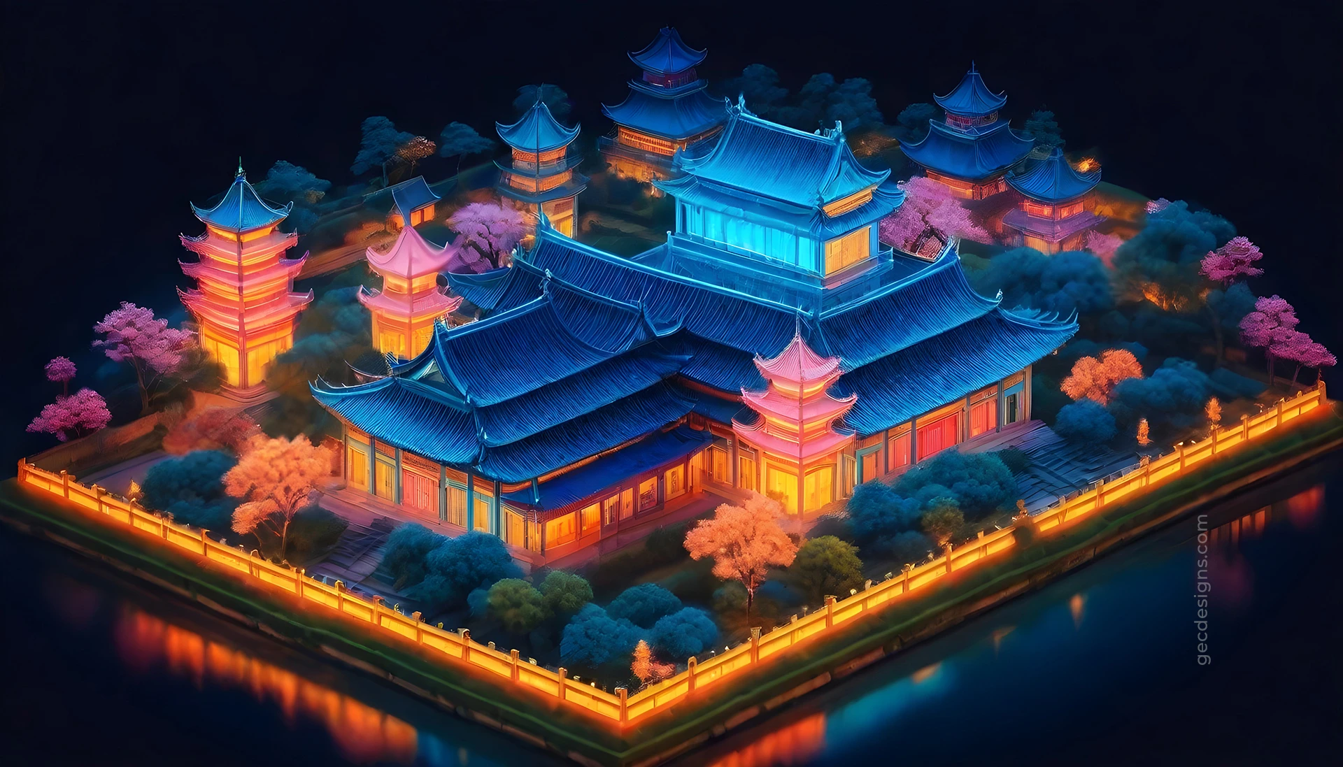 Ancient Chinese emperor palace